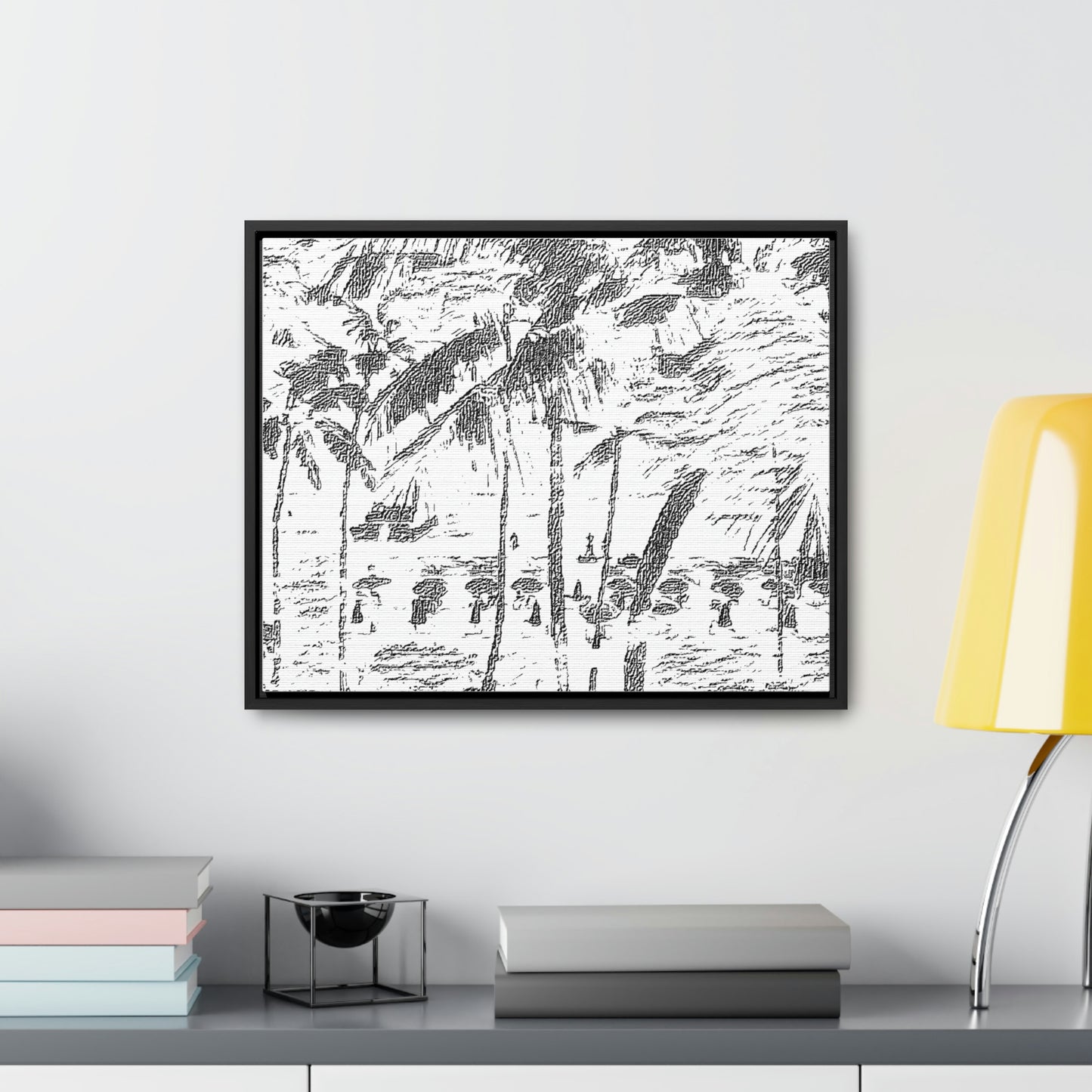 Gallery Canvas Wraps, Horizontal Frame ... "The Royal Hawai'ian: Waikiki Beach_Beach" ... Honolulu, HI ... Ocotber 2014 (Halloween) ... Original Works ...