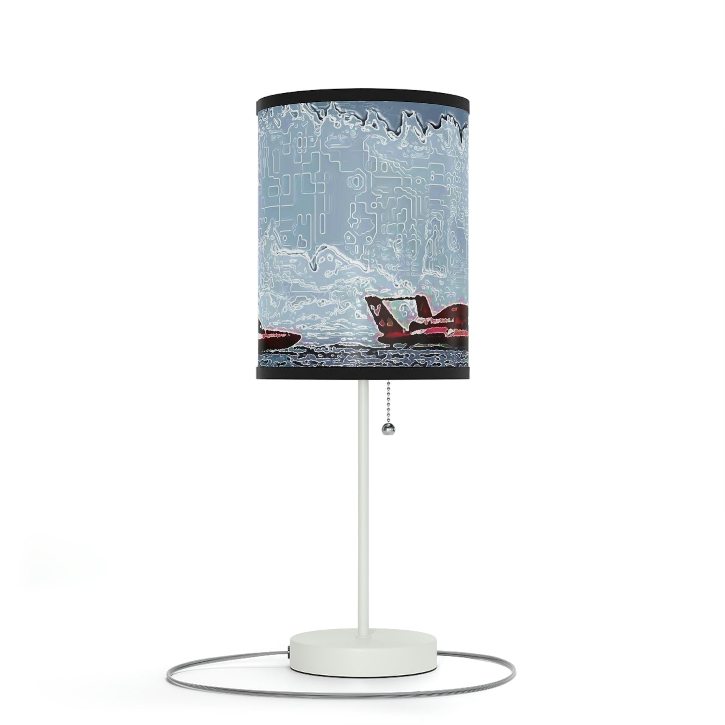 Lamp on a Stand, US|CA plug ... Seattle Columbia Cup On Lake Washington ... "Dave Wilcox Heads For The Win" ... Associate Gift-Photo ... Original Works ...