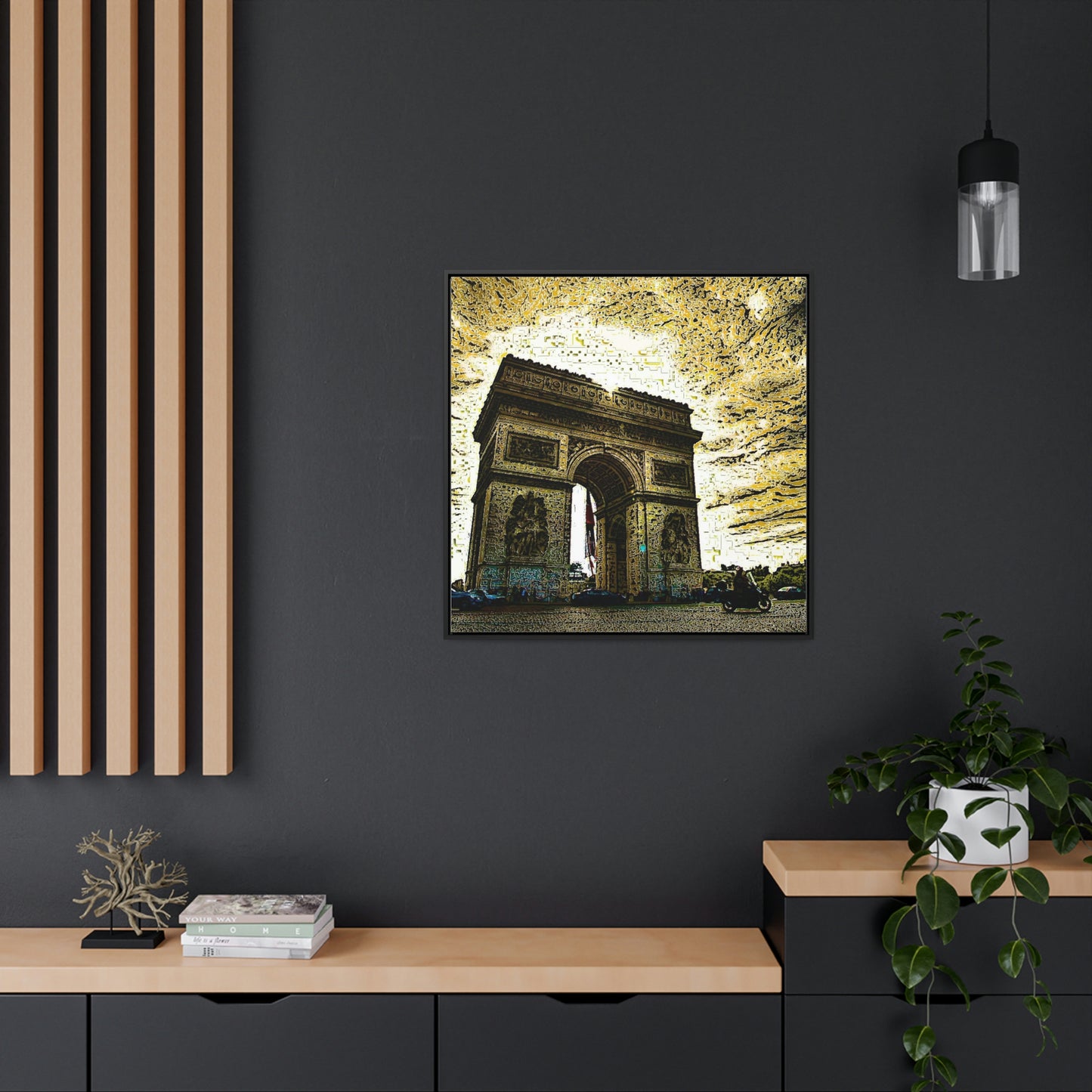 Gallery Canvas Wraps, Square Frame ...  L'Arc de Triomphe ... 'Barbara Joan Bonnell-Holt Photo' ... Circa 1972 ... Oringinal Works ...