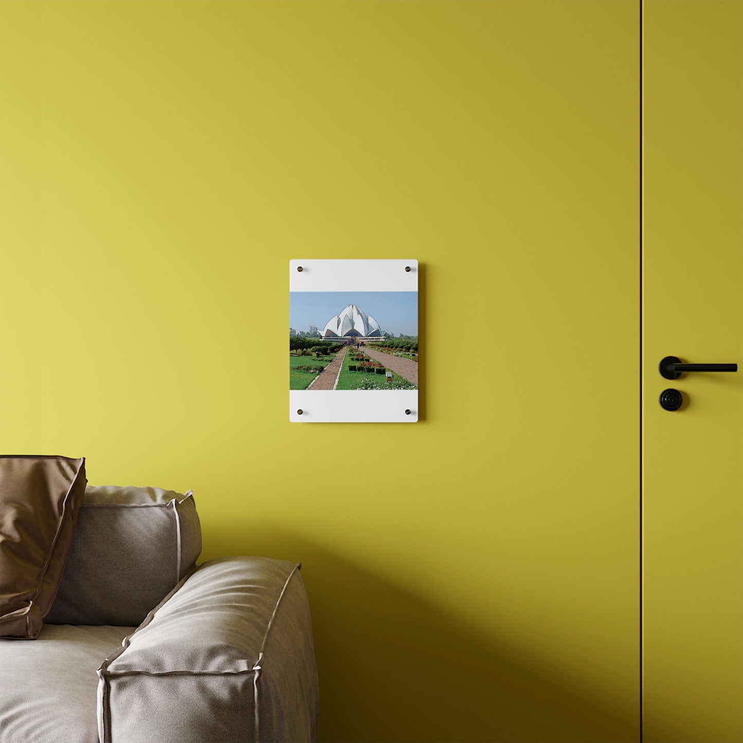 Acrylic Wall Art Panels ... 'Bahai'i House-Of-Worship' ... "Lotus Temple: Delhi, India, 2008" ... Original Works ...