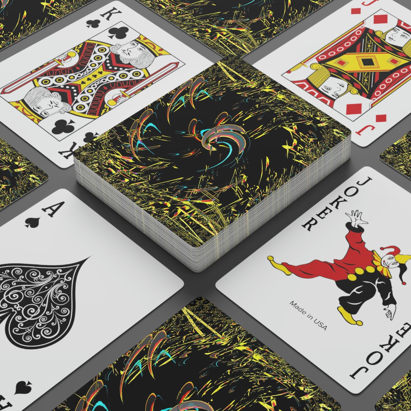 Custom Poker Cards ... "Waning Moon" ... Central Idaho ... October 2022 ... Rendering Time: 22 Hours ... Original Works ...