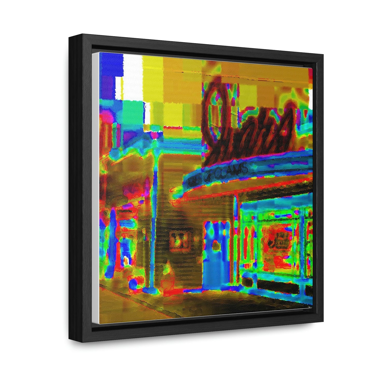 Gallery Canvas Wraps, Square Frame ...  In-A-Hurry & Stressed? ... Remember: Keep "Clam" ... Clam_Happy ...  'Ivars: Seattle Waterfront' ... Personal Archives ... Original Works ...