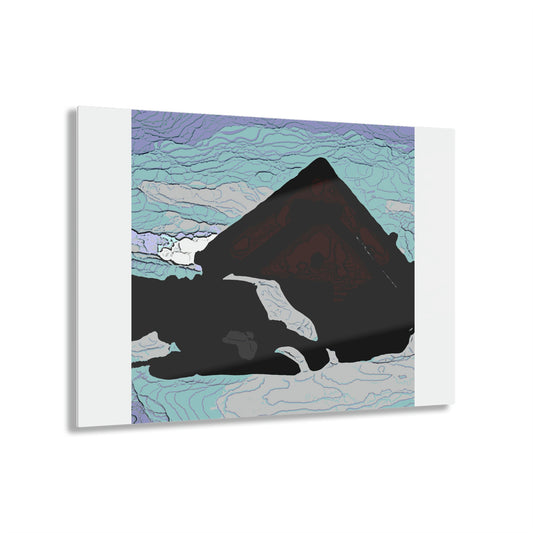 Acrylic Prints ... After An Intense Snow Storm ... 'Digging Out' ... A Vehicle & Cabin "In The Mountains" ... March 2023 ... Original Works ...