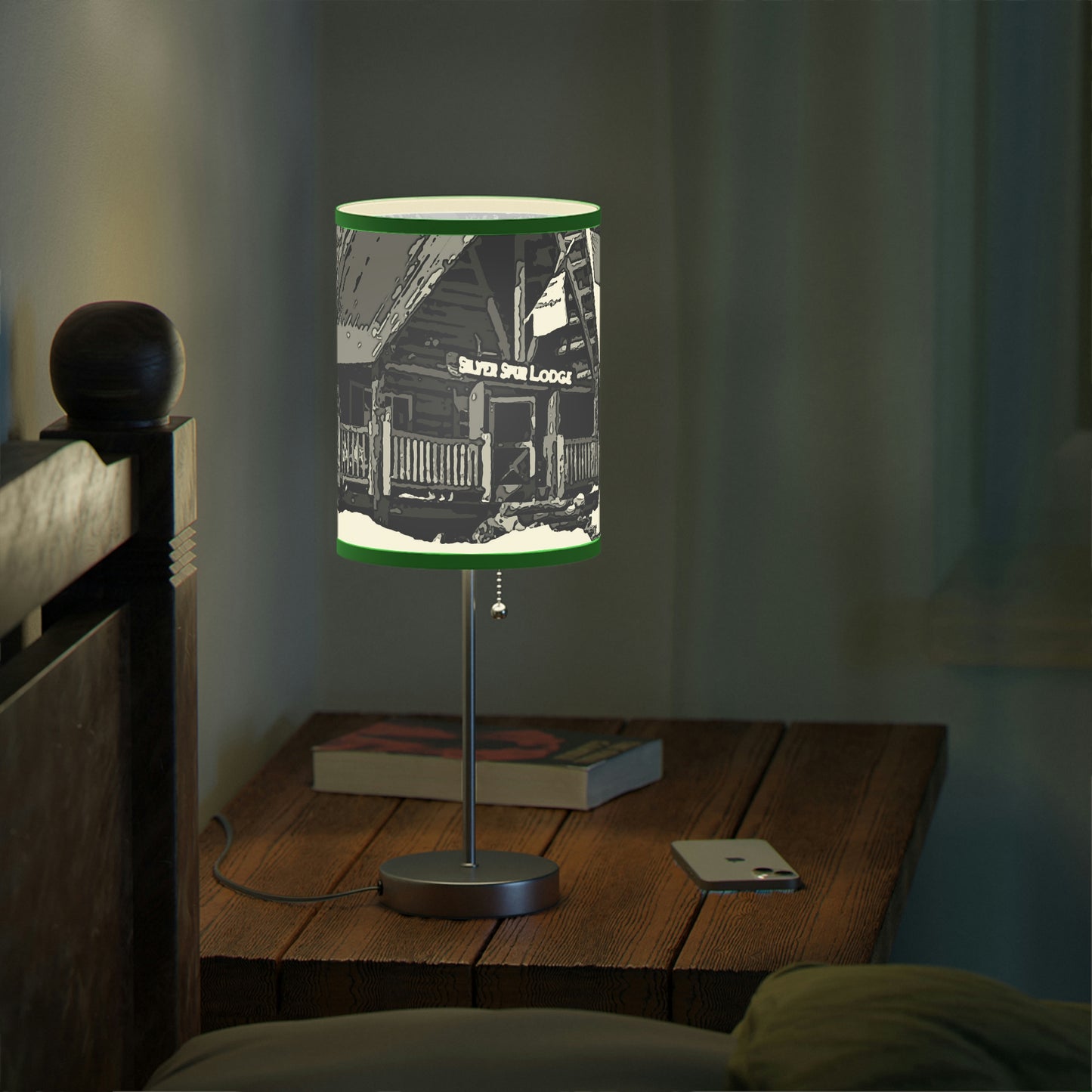 Lamp on a Stand, US|CA plug ... A Beautiful Lodge & Back-Country Outfitter In A Mountain Town ... 'Dixie, Idaho, November 2022' ... Original Works ...