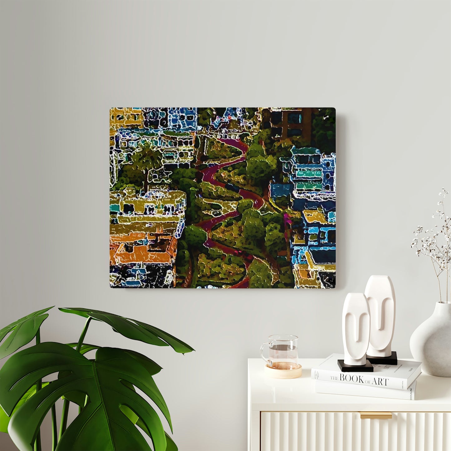 Acrylic Wall Art Panels ... A Crazy Street ... 'Eight Winding Curve-Switchbacks' ... "Lombard Street, San Francisco, CA' ... Family Archives: 1970's ... Original Works ...