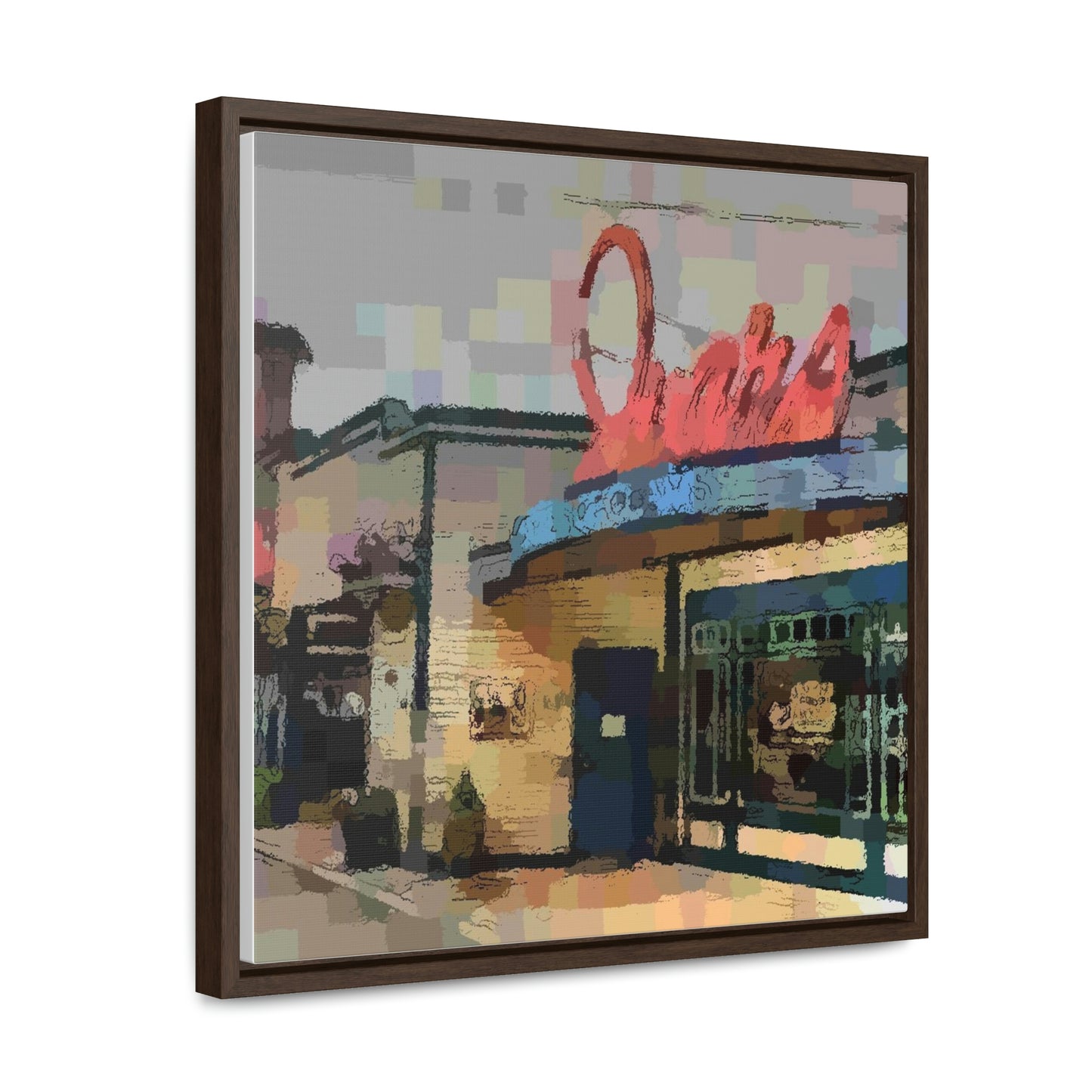 Gallery Canvas Wraps, Square Frame ...  In-A-Hurry & Stressed? ... Remember: Keep "Clam" ... Clam_Happy ...  'Ivars: Seattle Waterfront' ... Personal Archives ... Original Works ...