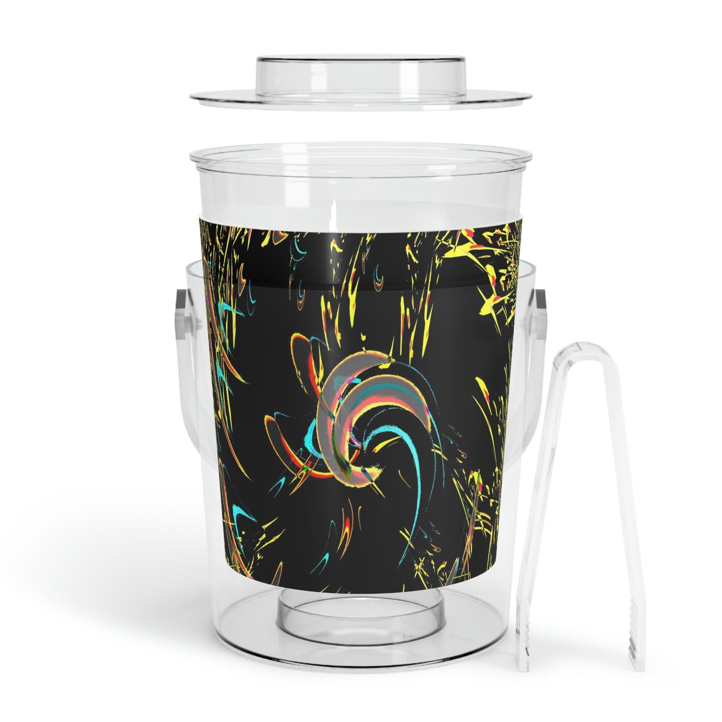 Ice Bucket with Tongs ... "Waning Moon" ... Central Idaho ... October 2022 ... Rendering Time: 22 Hours ... Original Works ...