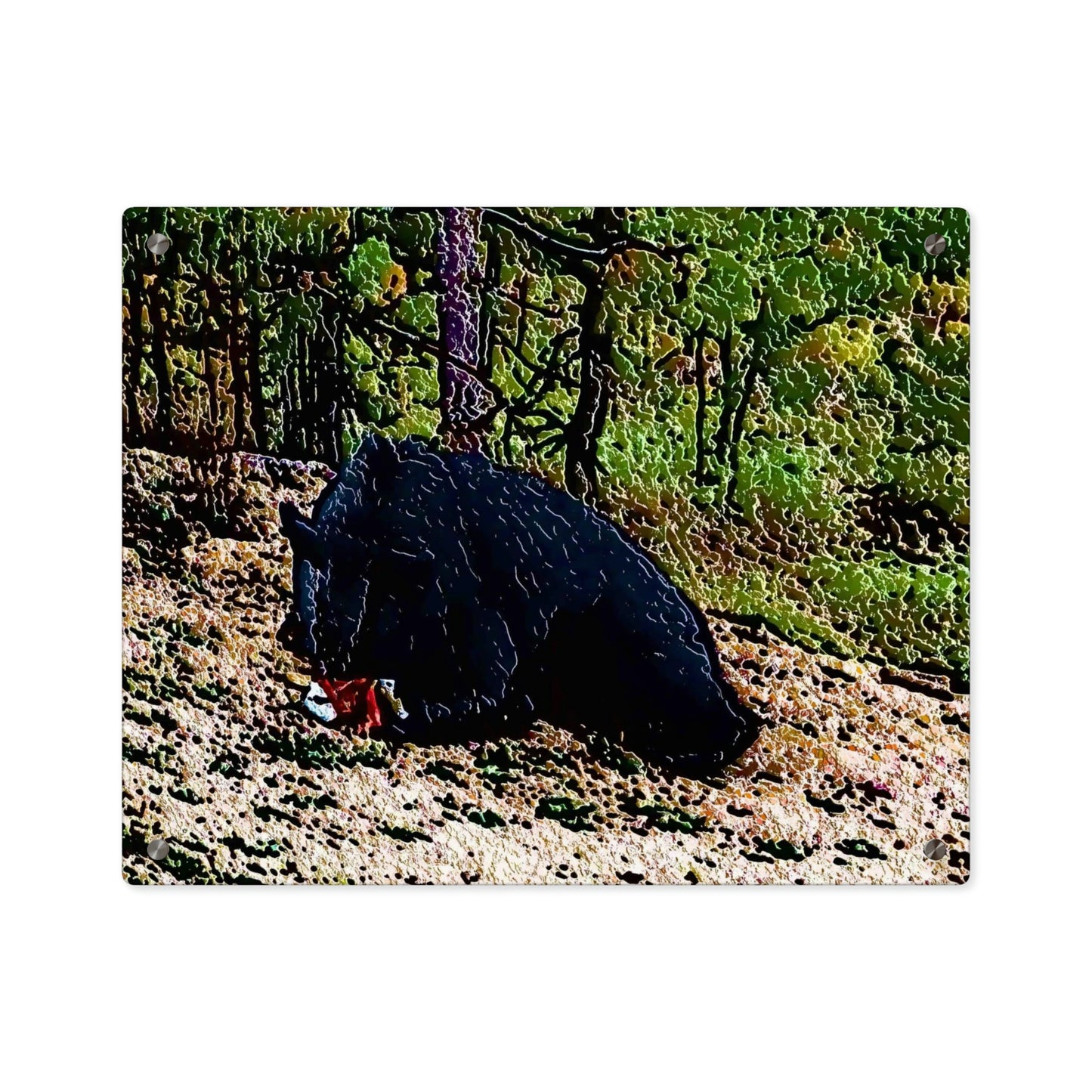 Acrylic Wall Art Panels ... RCY: "Rhett Creek Yogi ... '500 Lbs Of Autumn Season Hunger' ..."  ... September 2022 ... Central Idaho ... Original Works ...