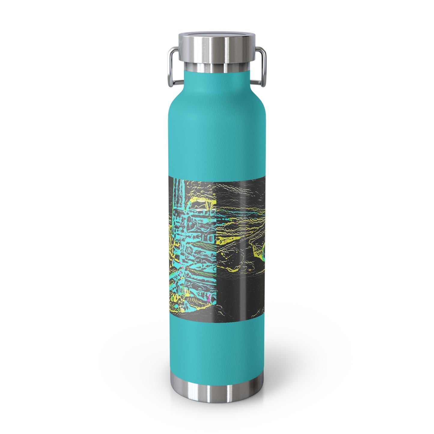 Copper Vacuum Insulated Bottle, 22oz ... "Snow Vehicle In Snow Storm At-Rest" ... Circa 12Mar23 ... Central Idaho ... 18-Hours Rendering Time: Original Works ...