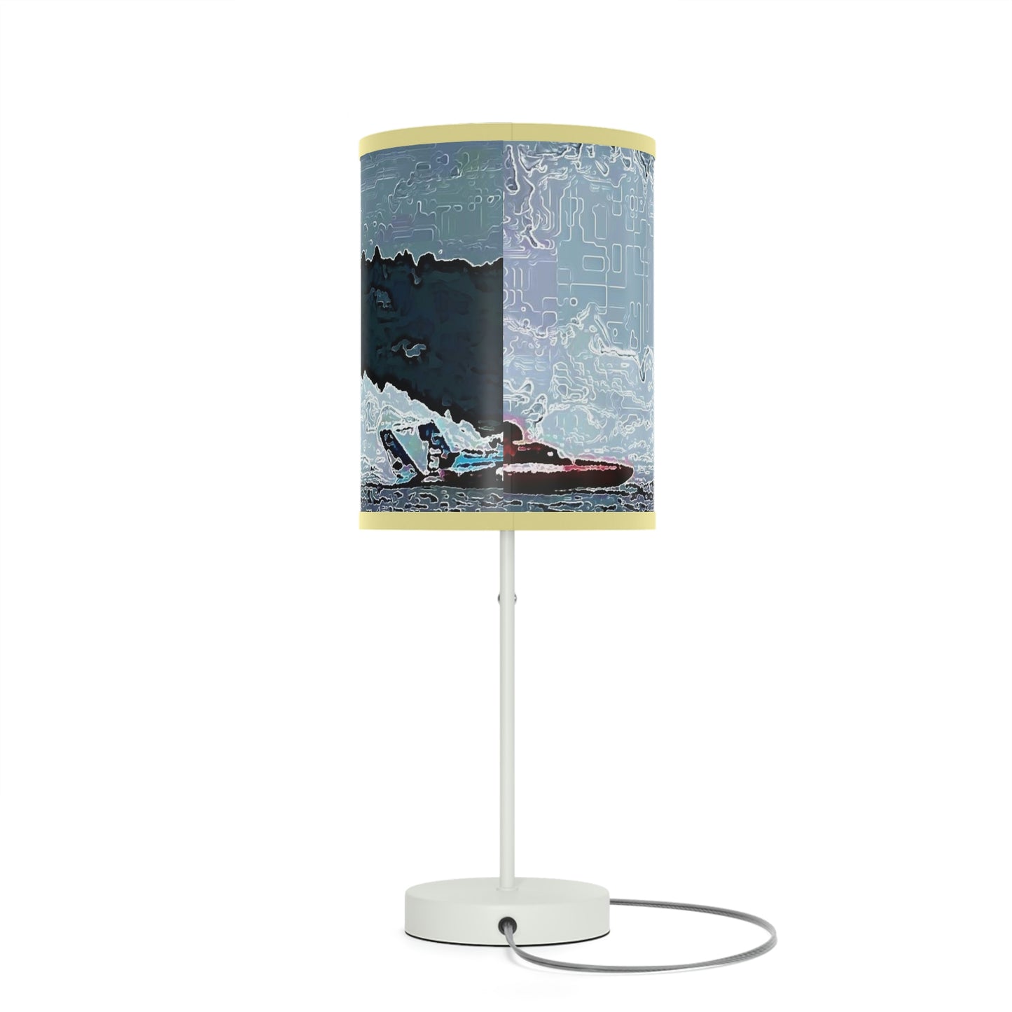 Lamp on a Stand, US|CA plug ... Seattle Columbia Cup On Lake Washington ... "Dave Wilcox Heads For The Win" ... Associate Gift-Photo ... Original Works ...