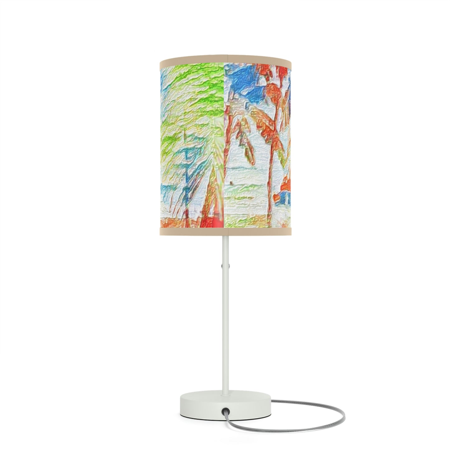 Lamp on a Stand, US|CA plug ... "The Royal Hawai'ian: Waikiki Beach_Beach" ... Honolulu, HI ... Ocotber 2014 (Halloween) ... Original Works ...