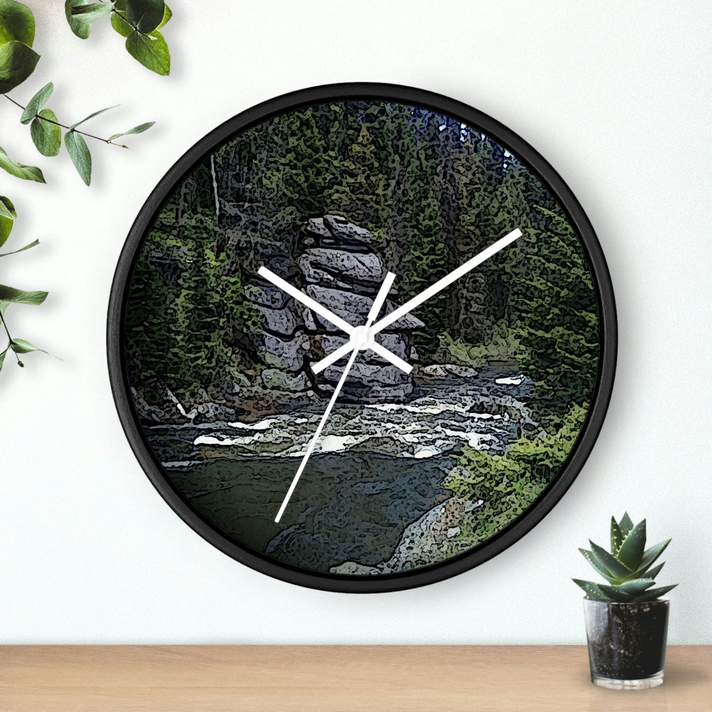 Wall clock ...  "I Am Innocent" ... Tricky-Dick Immortalized ... Nixon Rock: Along The River ... Central Idaho, Summer 2020 ... Original Works ...