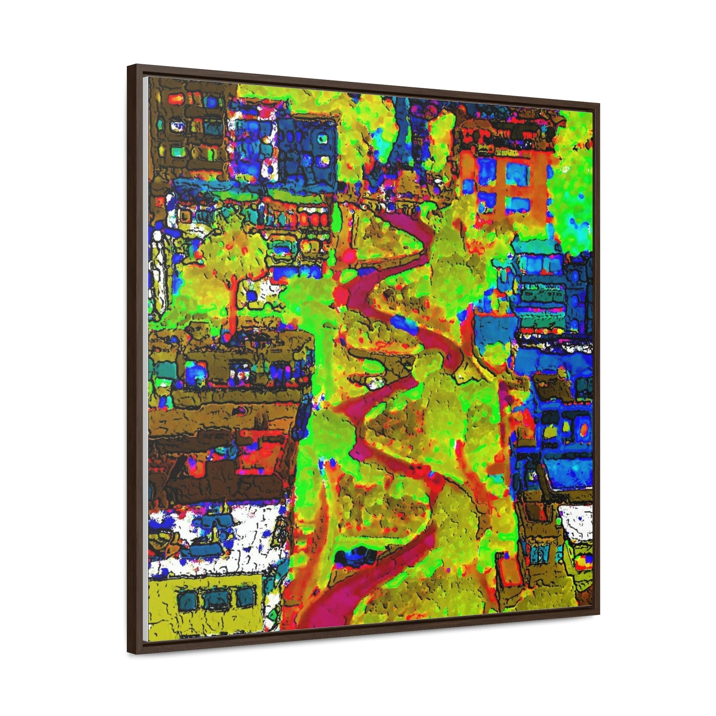 Gallery Canvas Wraps, Square Frame ... A Crazy Street ... 'Eight Winding Curve-Switchbacks' ... "Lombard Street, San Francisco, CA' ... Family Archives: 1970's ... Original Works ...