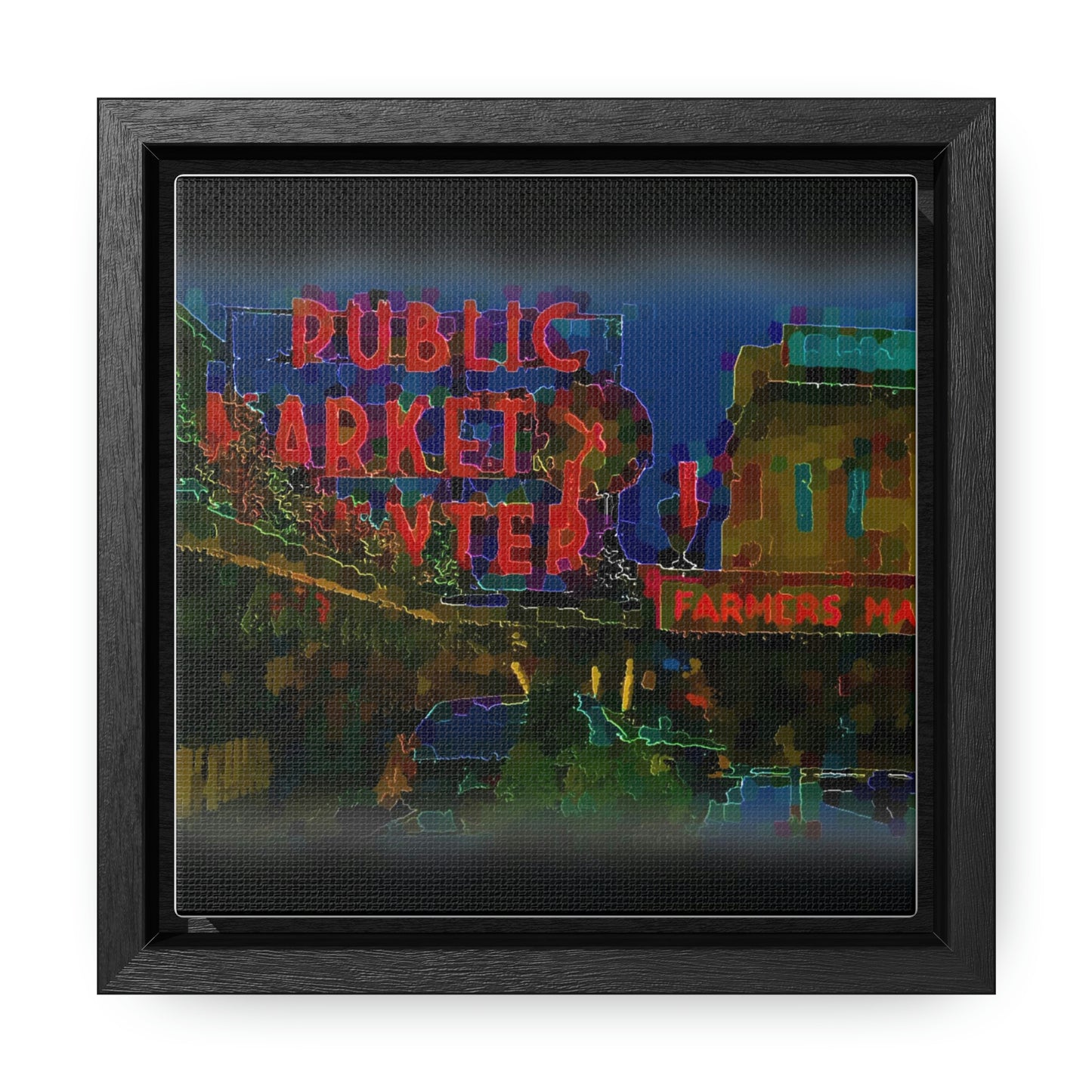 Gallery Canvas Wraps, Square Frame ... PPM: Pike Place Market ... Original Work ... Winter 2022 ...