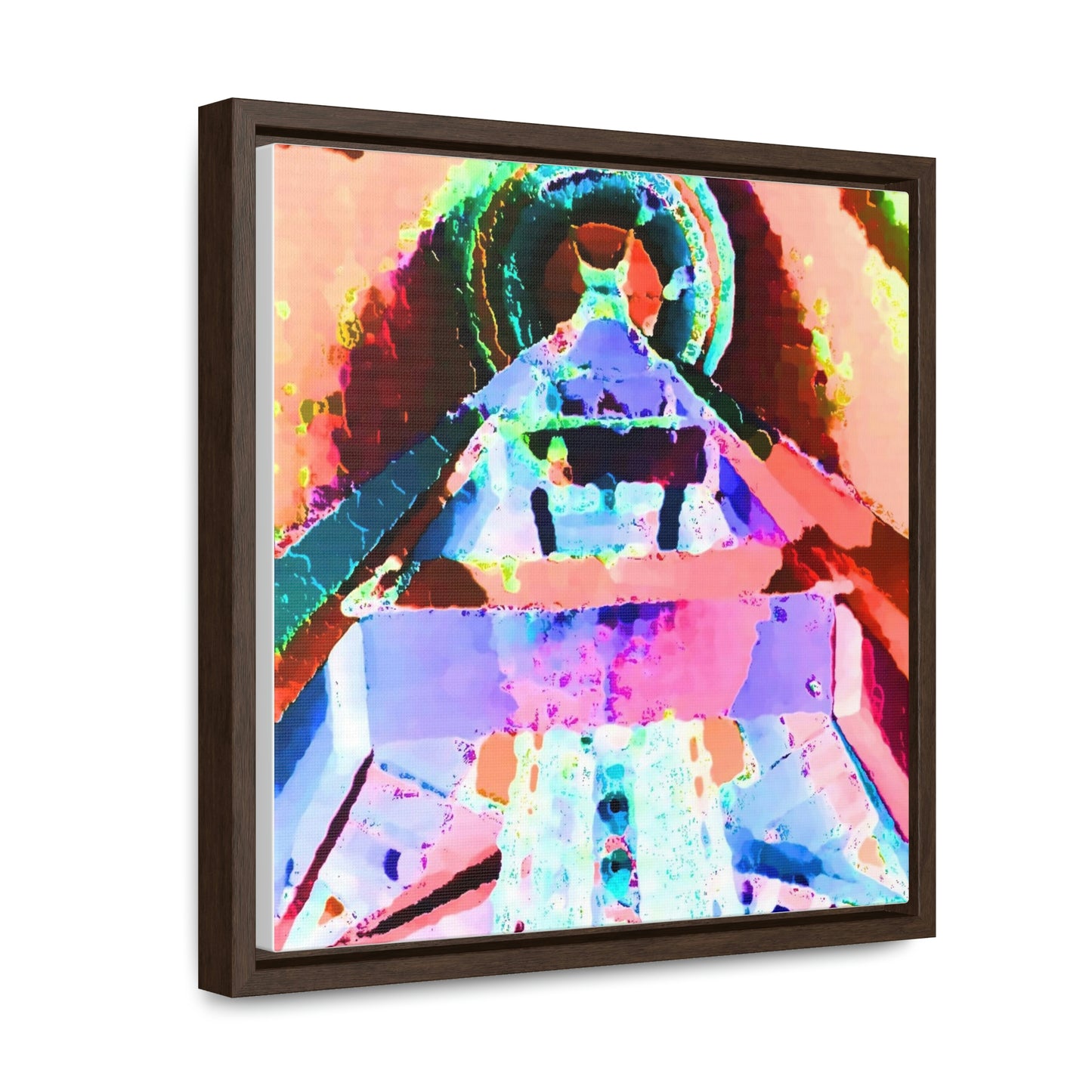 Gallery Canvas Wraps, Square Frame ... "Seattle's World Fair" ... Below Space Needle 'Looking Up' ... On A Very Rainy Morning (Father's Family Photo). ... Original ...
