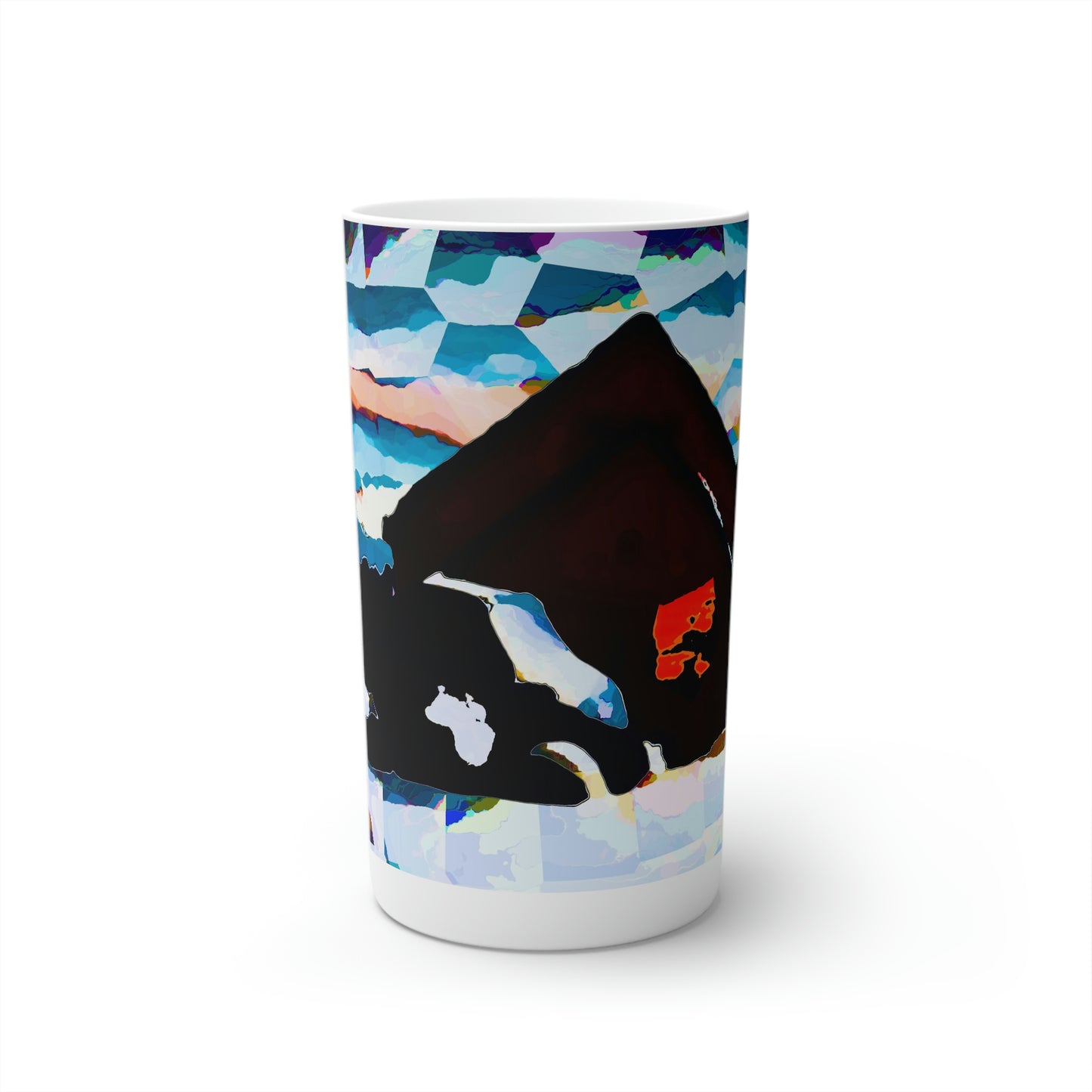 Conical Coffee Mugs (3oz, 8oz, 12oz) ... After An Intense Snow Storm ... 'Digging Out' ... A Vehicle & Cabin "In The Mountains" ... March 2023 ... Original Works ...