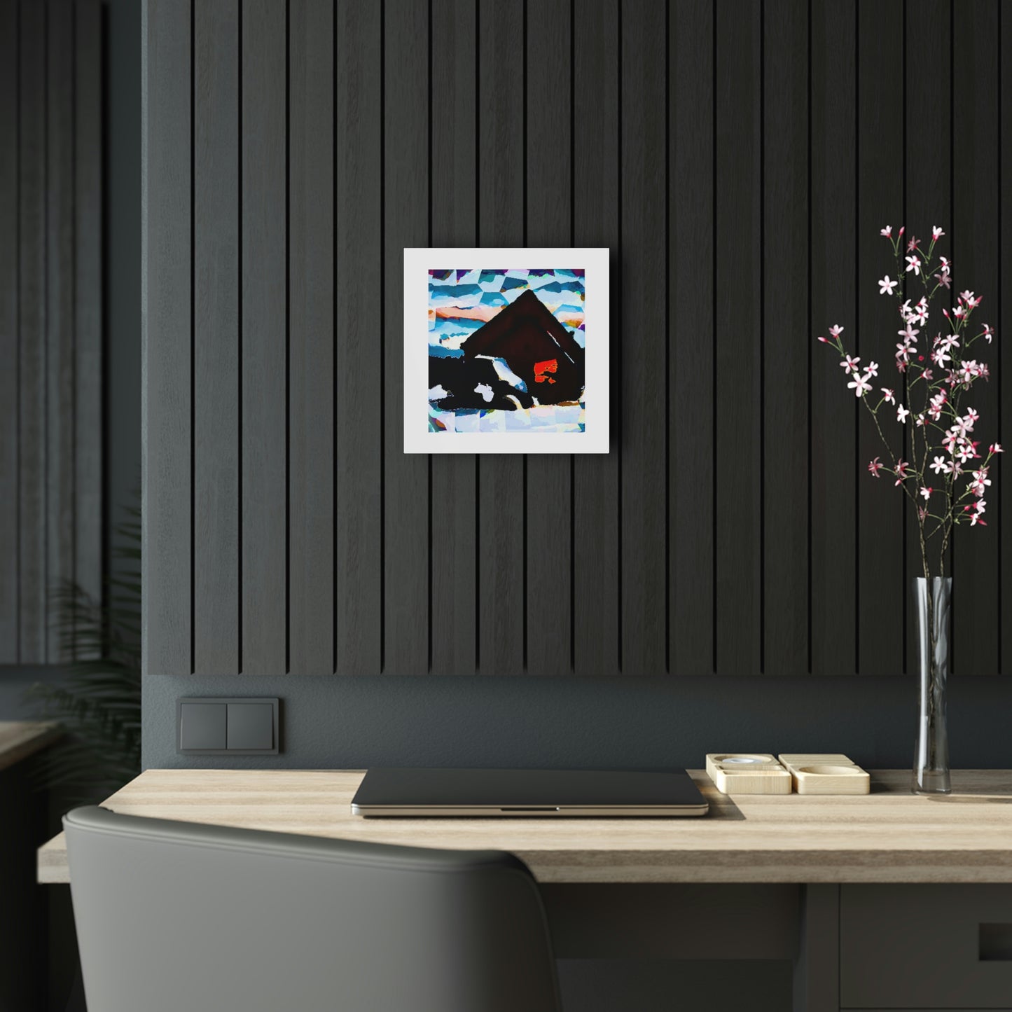 Acrylic Prints ... After An Intense Snow Storm ... 'Digging Out' ... A Vehicle & Cabin "In The Mountains" ... March 2023 ... Original Works ...