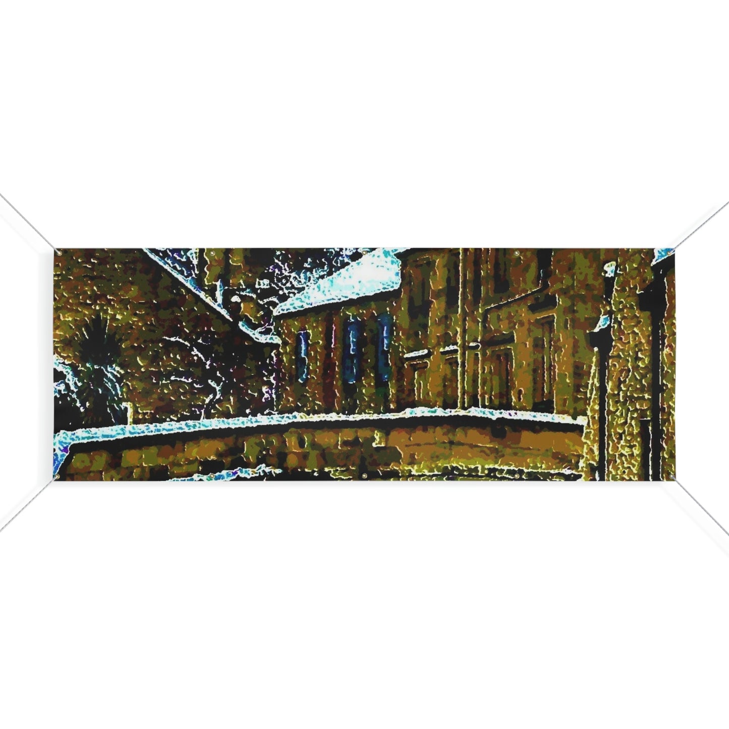 Matte Banner ... Walikng The Streets & Alleys ... 'Strolling The Canals ... '  ... Original Works  ...