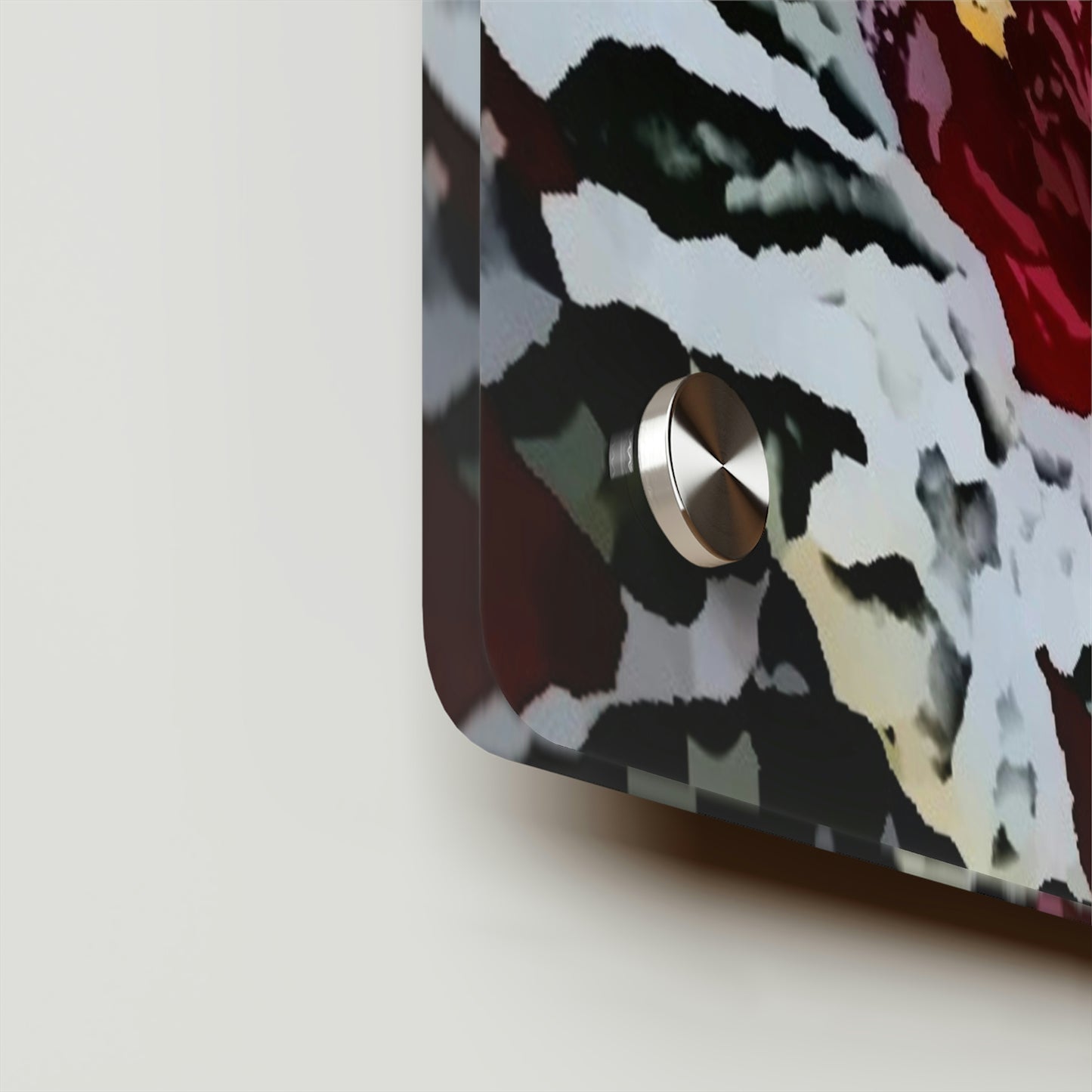 Acrylic Wall Art Panels ... "A Friendly Flower" ... Pointsettia 'Pointing' ... Original Works ... (Supplied Photograph) ...
