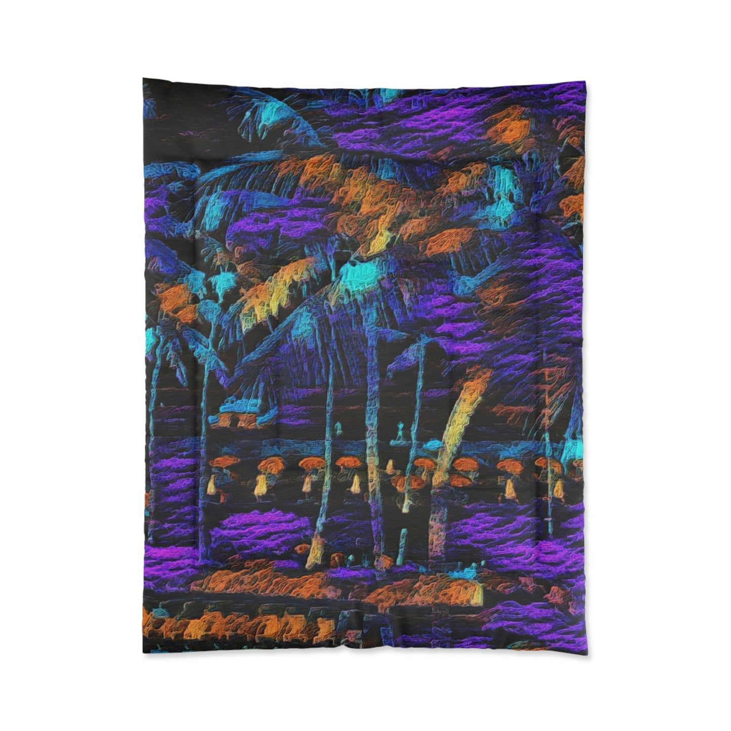 Comforter ... "The Royal Hawai'ian: Waikiki Beach_Beach" ... Honolulu, HI ... October 2014 (Halloween) ... Original Works ...