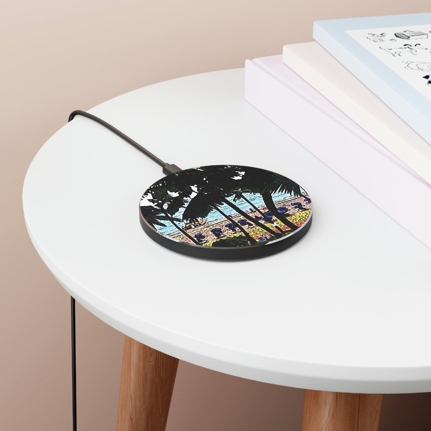 Wireless Charger ... "A Beautiful Beach Amongst The Palms" ... The Outrigger Waikiki, Honolulu, Oahu ... Original Works ...