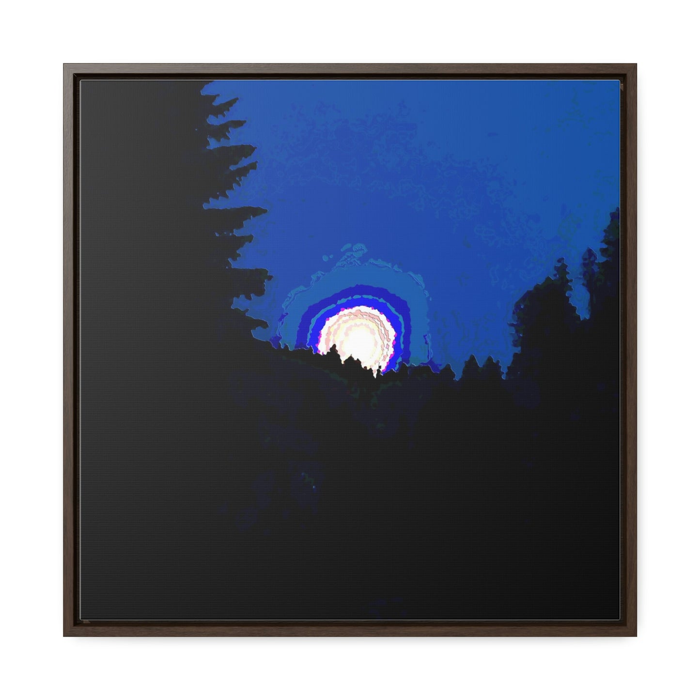 Gallery Canvas Wraps, Square Frame ... "The Road Home" ...' Over The River & Through The Woods To? ...' ... Moonscape Near Elk City, Idaho ... Original Works ... 5Jan23 ...