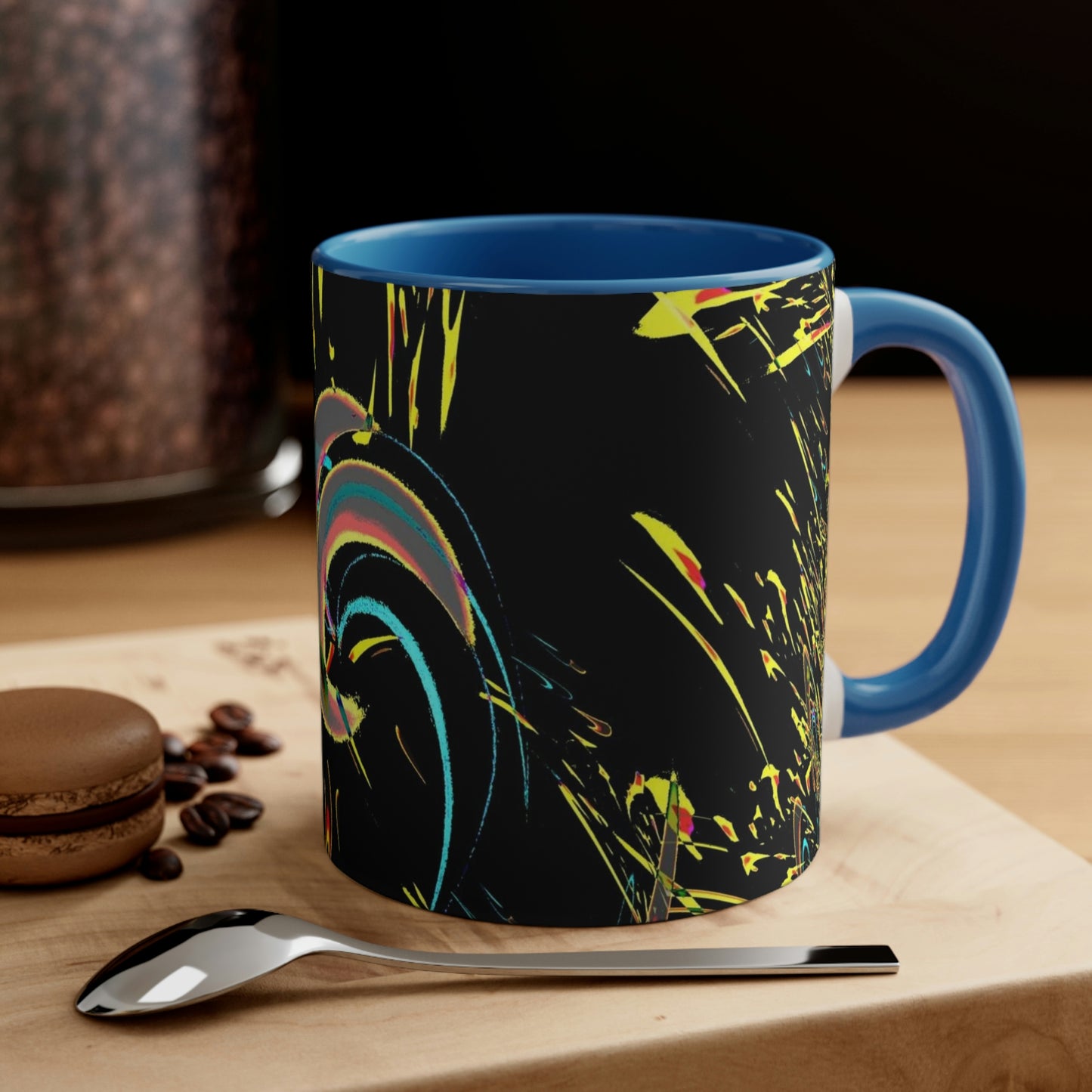 Accent Coffee Mug, 11oz ... "Waning Moon" ... Central Idaho ... October 2022 ... Rendering Time: 22 Hours ... Original Works ...