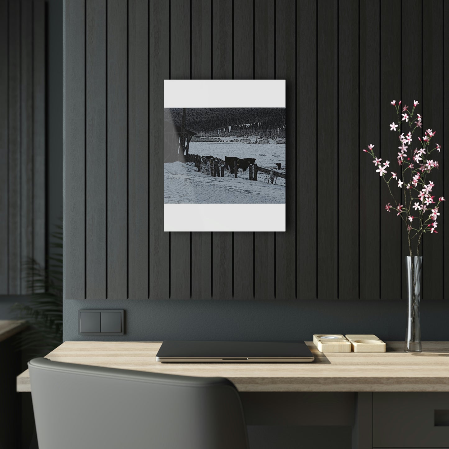 Acrylic Prints ... A Quiet Morning ... "Along The Red River & Nature Preserve Plateau" ... Jan23 ... Original Works ...