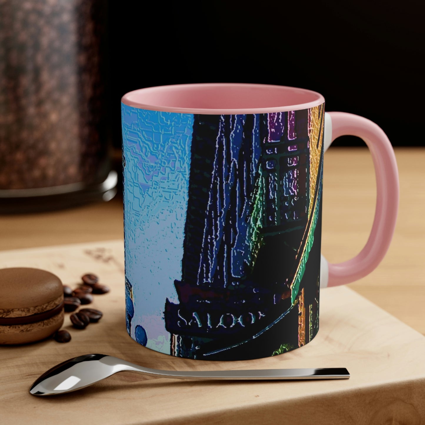Accent Coffee Mug, 11oz ...  Pioneer Square & Smith Tower ... 'That World Famous View' ... Colleague Supplied Photo ... Original Works ...