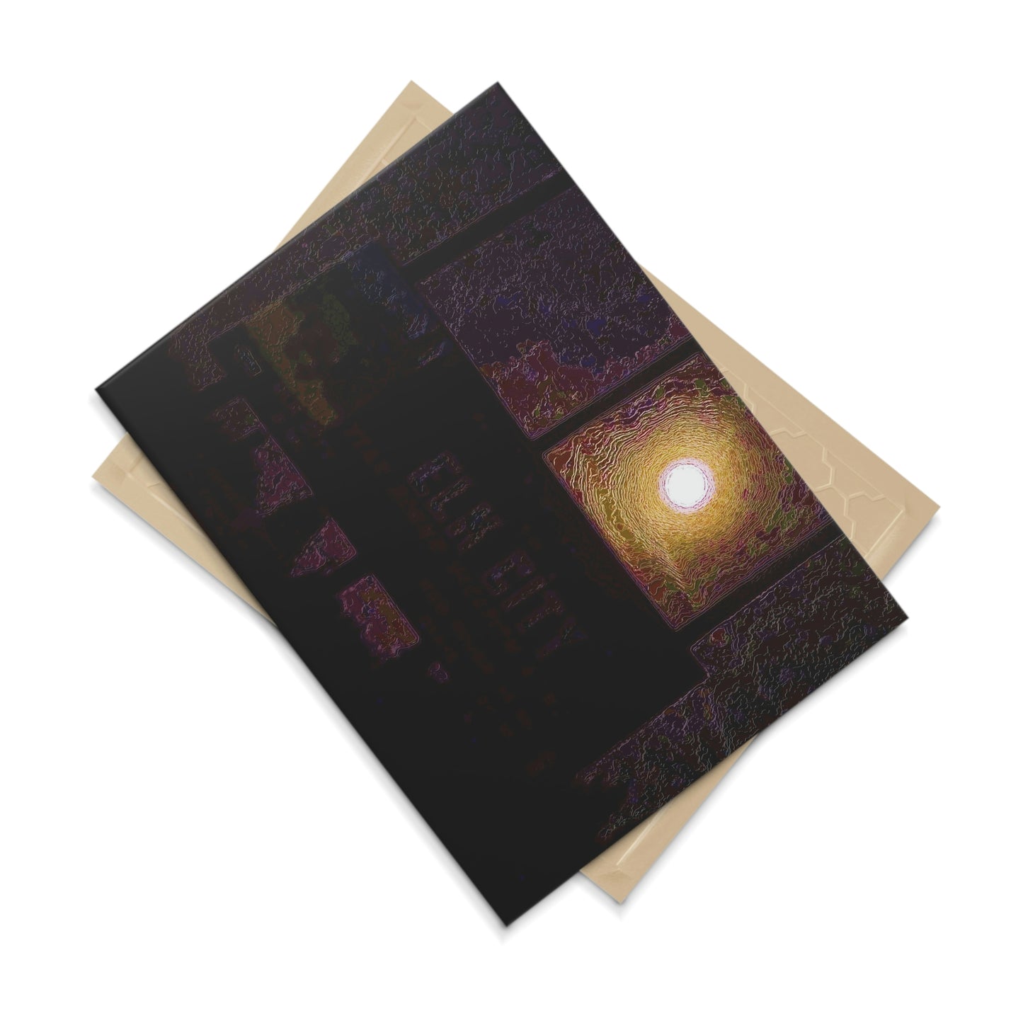 Ceramic Photo Tile ... Car Approaches From The Stern ... Moon Ascendary From The Bow ... "Two Friendly Travellers On A Cold Night Near Elk City" ... Circa 5Jan23 ... Original Works ...