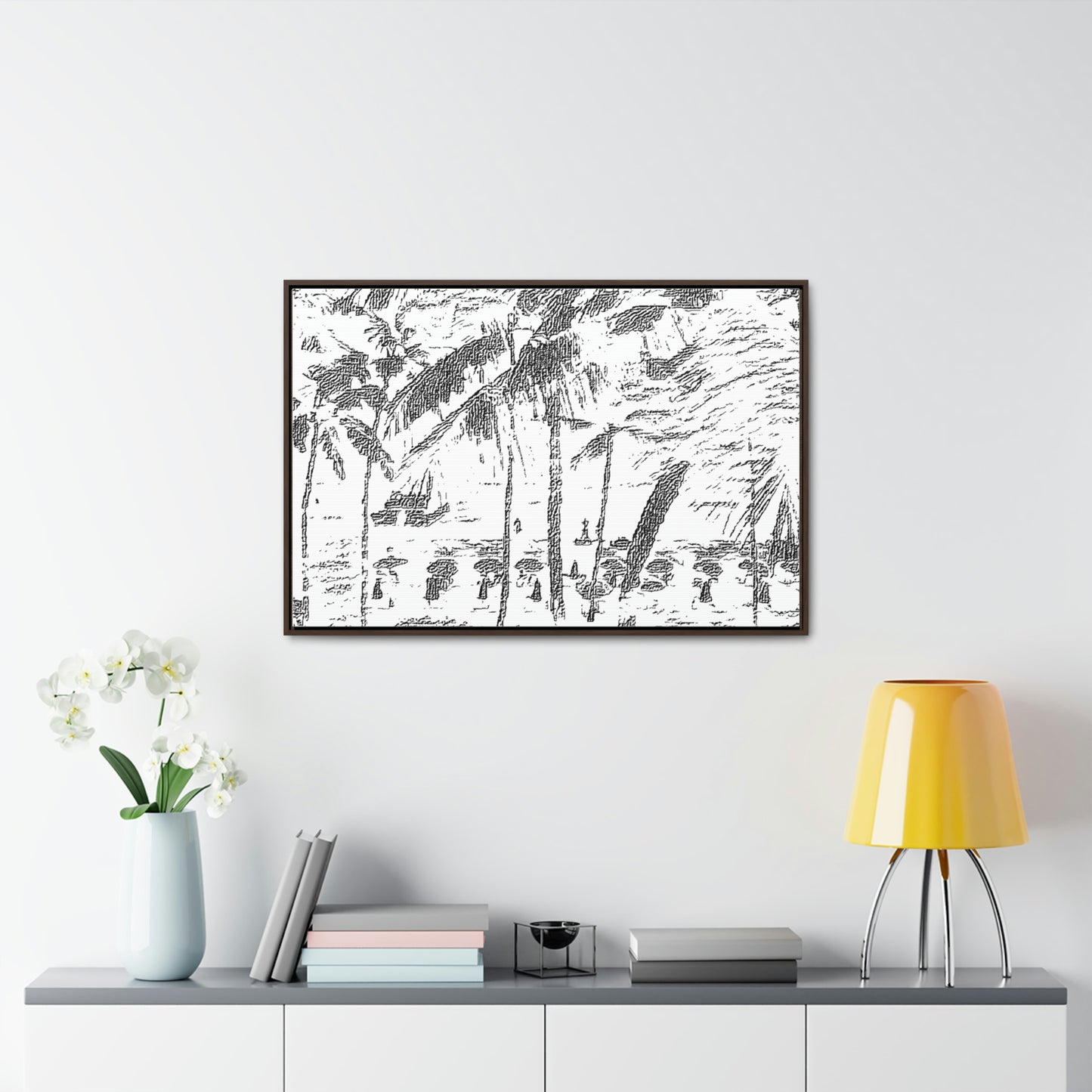 Gallery Canvas Wraps, Horizontal Frame ... "The Royal Hawai'ian: Waikiki Beach_Beach" ... Honolulu, HI ... Ocotber 2014 (Halloween) ... Original Works ...