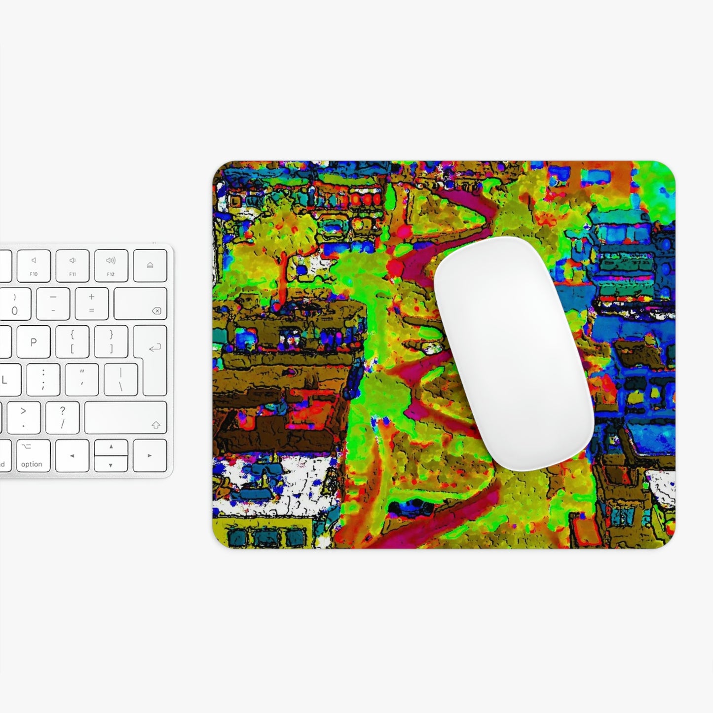 Mouse Pad  ... A Crazy Street ... 'Eight Winding Curve-Switchbacks' ... "Lombard Street, San Francisco, CA' ... Family Archives: 1970's ... Original Works ...