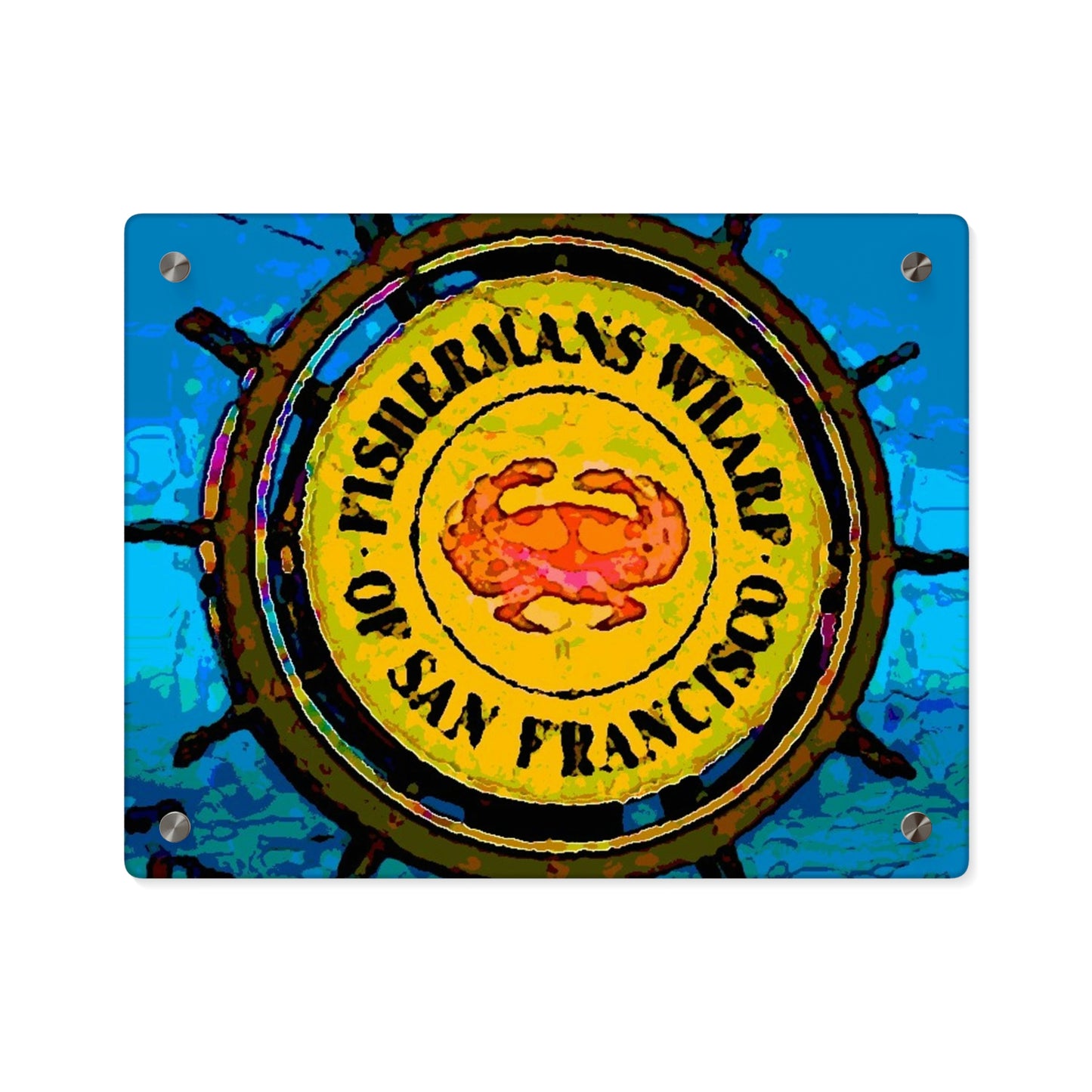 Acrylic Wall Art Panels ...  "No.9 Fishermen's Grotto - Fishermen's Wharf, SF, California" ... Family Archives: 1970's ... Original Works ...