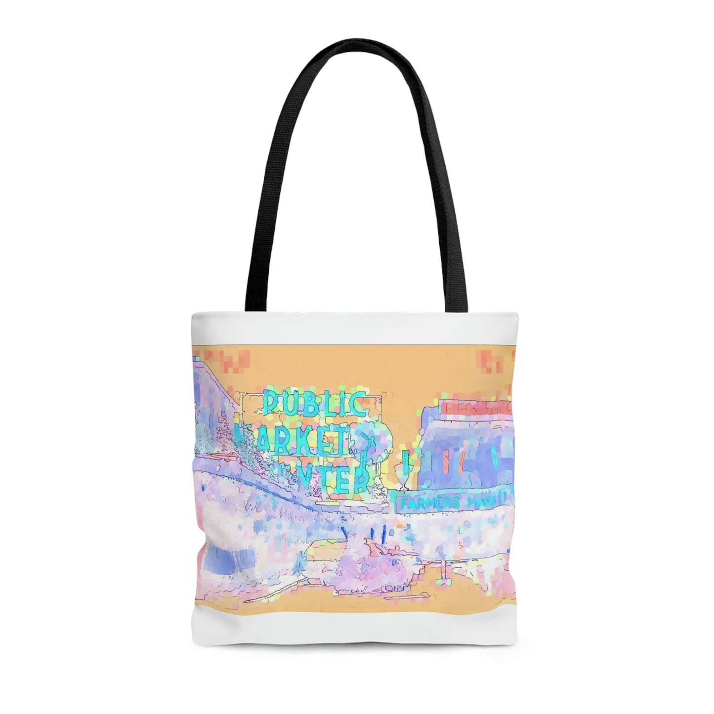 AOP Tote Bag ... A Bag To: "Use To-The-Market, At-The-Market, & Home-From-The-Market." Original Piece.