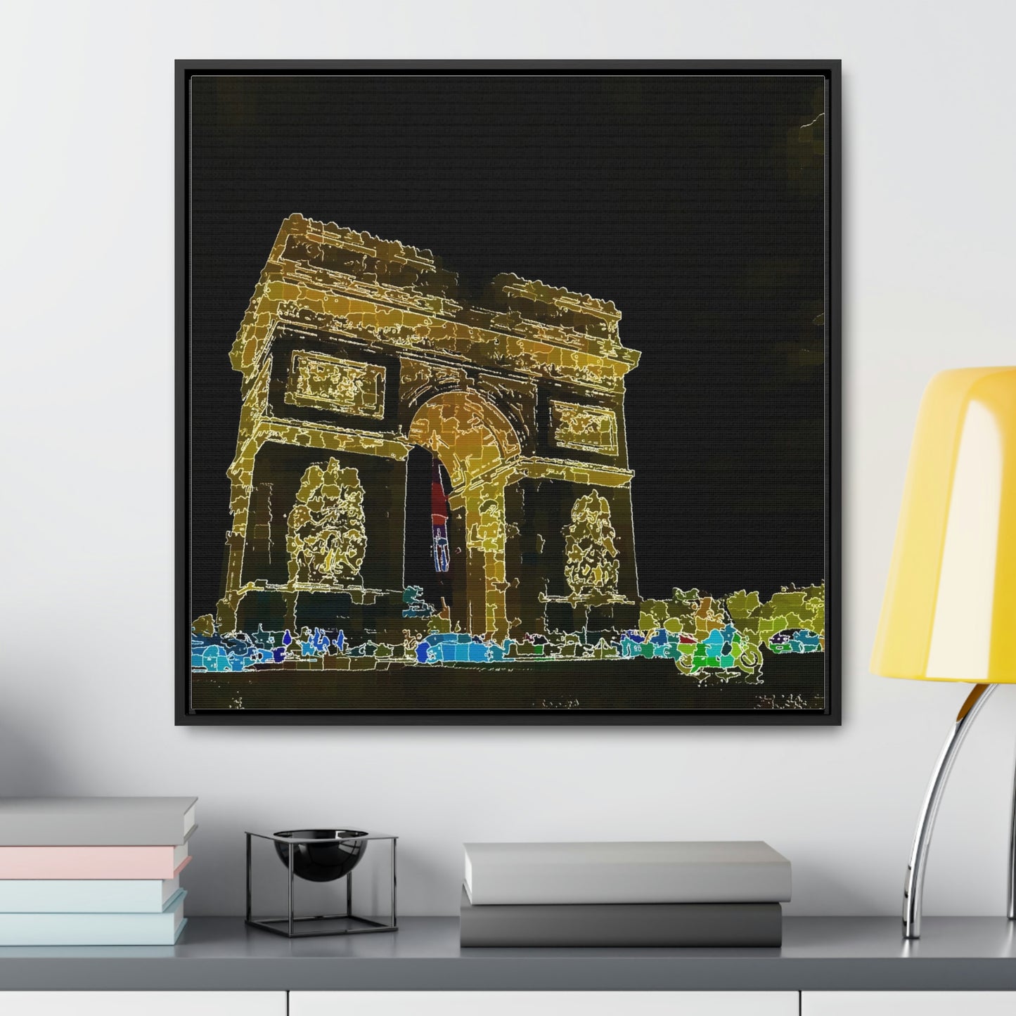 Gallery Canvas Wraps, Square Frame ...  L'Arc de Triomphe ... 'Barbara Joan Bonnell-Holt Photo' ... Circa 1972 ... Oringinal Works ...