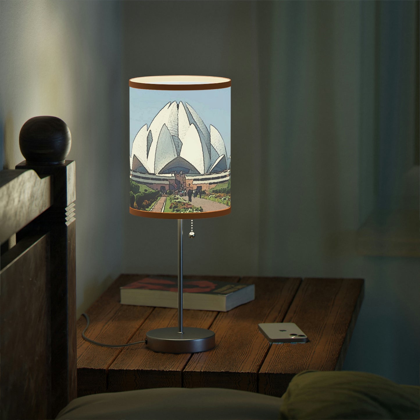 Lamp on a Stand, US|CA plug ... 'Bahai'i House-Of-Worship' ... "Lotus Temple: Delhi, India, 2008" ... Original Works ...