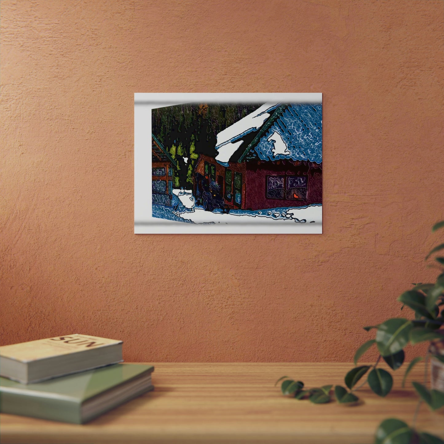 Aluminum Composite Panels ... "3-D & Perspective" ... A Snowmobiler 'Ridest-Through-It' ... Rhett Creek, Idaho ... Original Works ...
