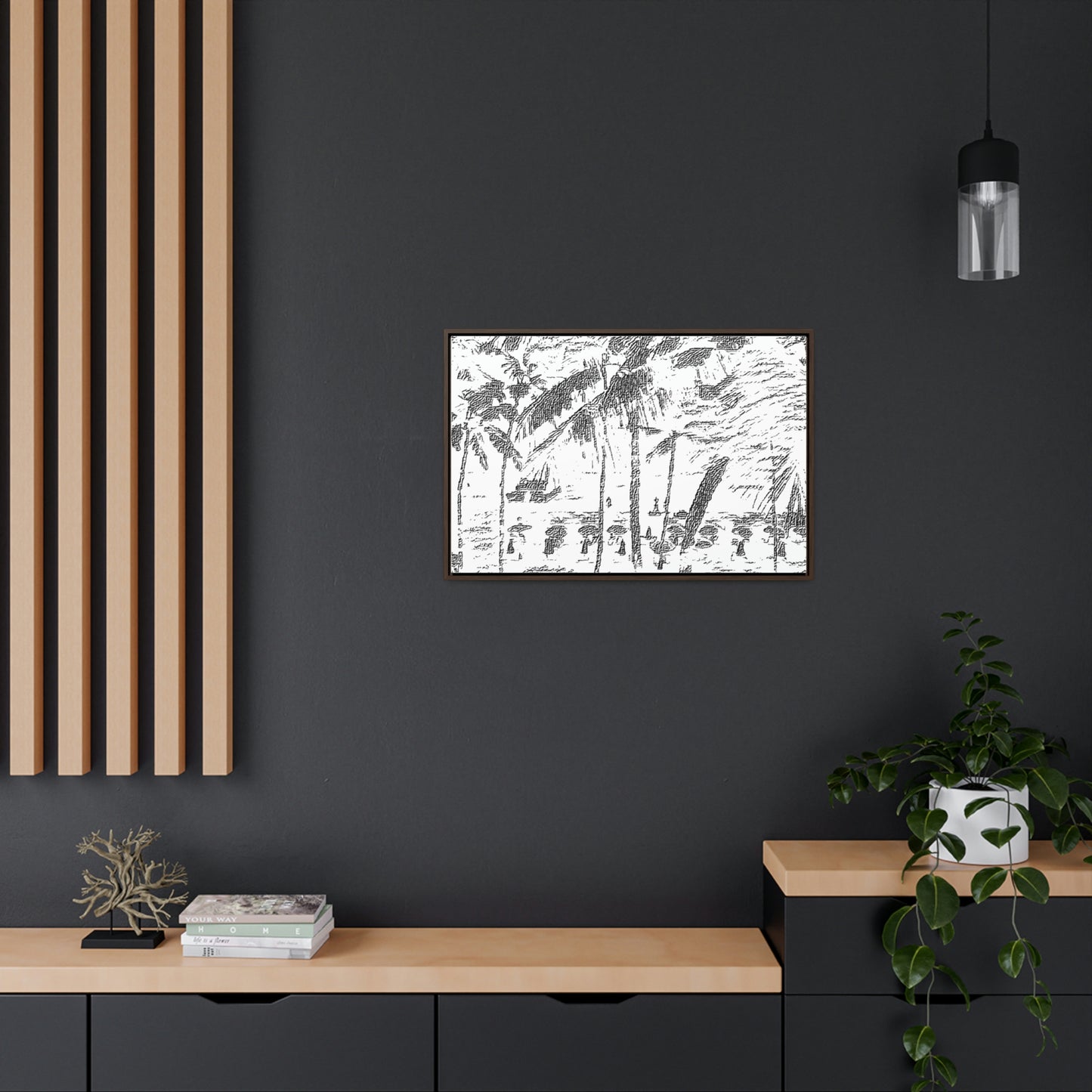Gallery Canvas Wraps, Horizontal Frame ... "The Royal Hawai'ian: Waikiki Beach_Beach" ... Honolulu, HI ... Ocotber 2014 (Halloween) ... Original Works ...