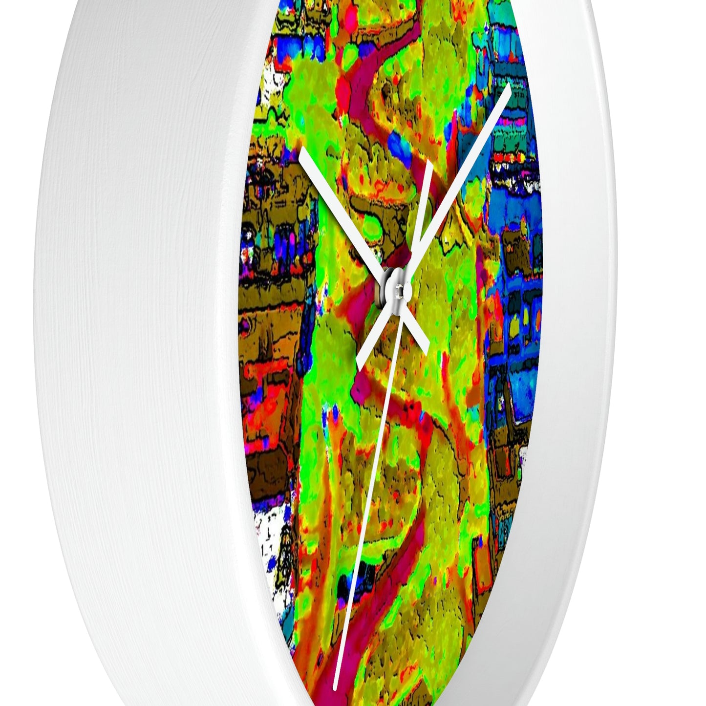 Wall clock ... A Crazy Street ... 'Eight Winding Curve-Switchbacks' ... "Lombard Street, San Francisco, CA' ... Family Archives: 1970's ... Original Works ...