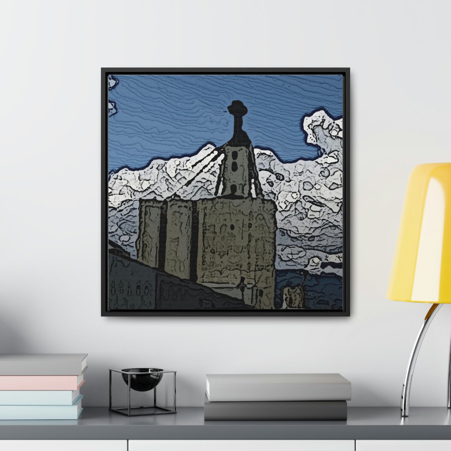 Gallery Canvas Wraps, Square Frame ..."ICP: Idaho County Propane ... 'Production Facilities Grangeville, Idaho' ... "  Original Works: Rendering Time: 10 Hours ...