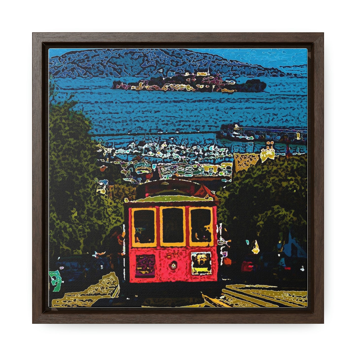 Gallery Canvas Wraps, Square Frame ... San Francisco ... 'A Rice-A-Roni-A-San Francisco Treat' ... "A Cable Car Classic" ... Family Archives: 1973 ... Original Works ...