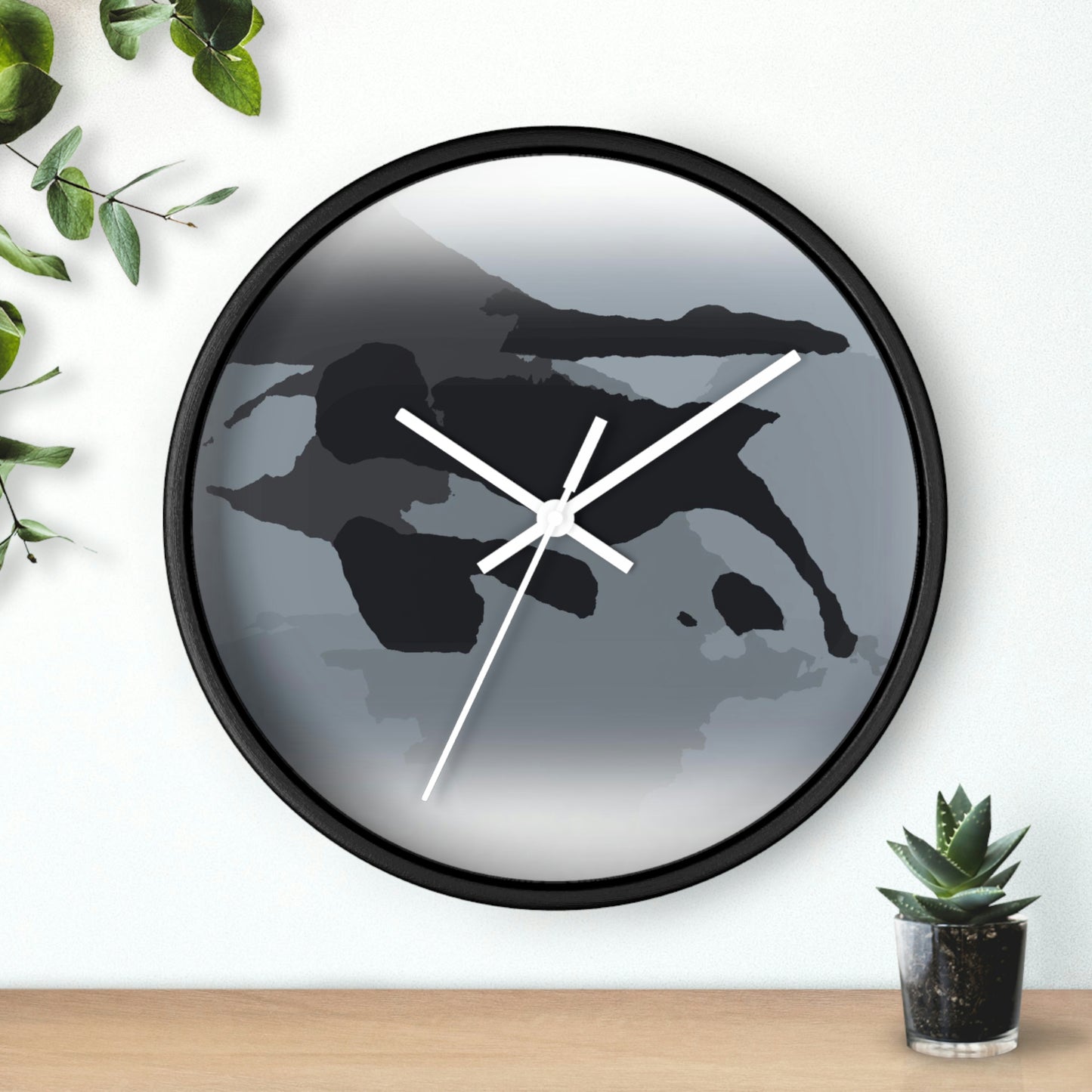 Wall clock ...  'Right Next To Us ... Whale Watch Salish Sea' ... Summer 2012 ... Friday Harbor, San Juan Island, WA ...