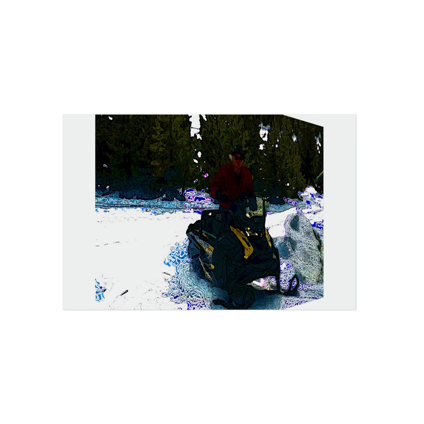 Aluminum Composite Panels ... "A Snowmobilers Paradise Seven-Months-Of-The-Year" ... 'A 3-D Perspective' ... December 2021 ... Original Works ...