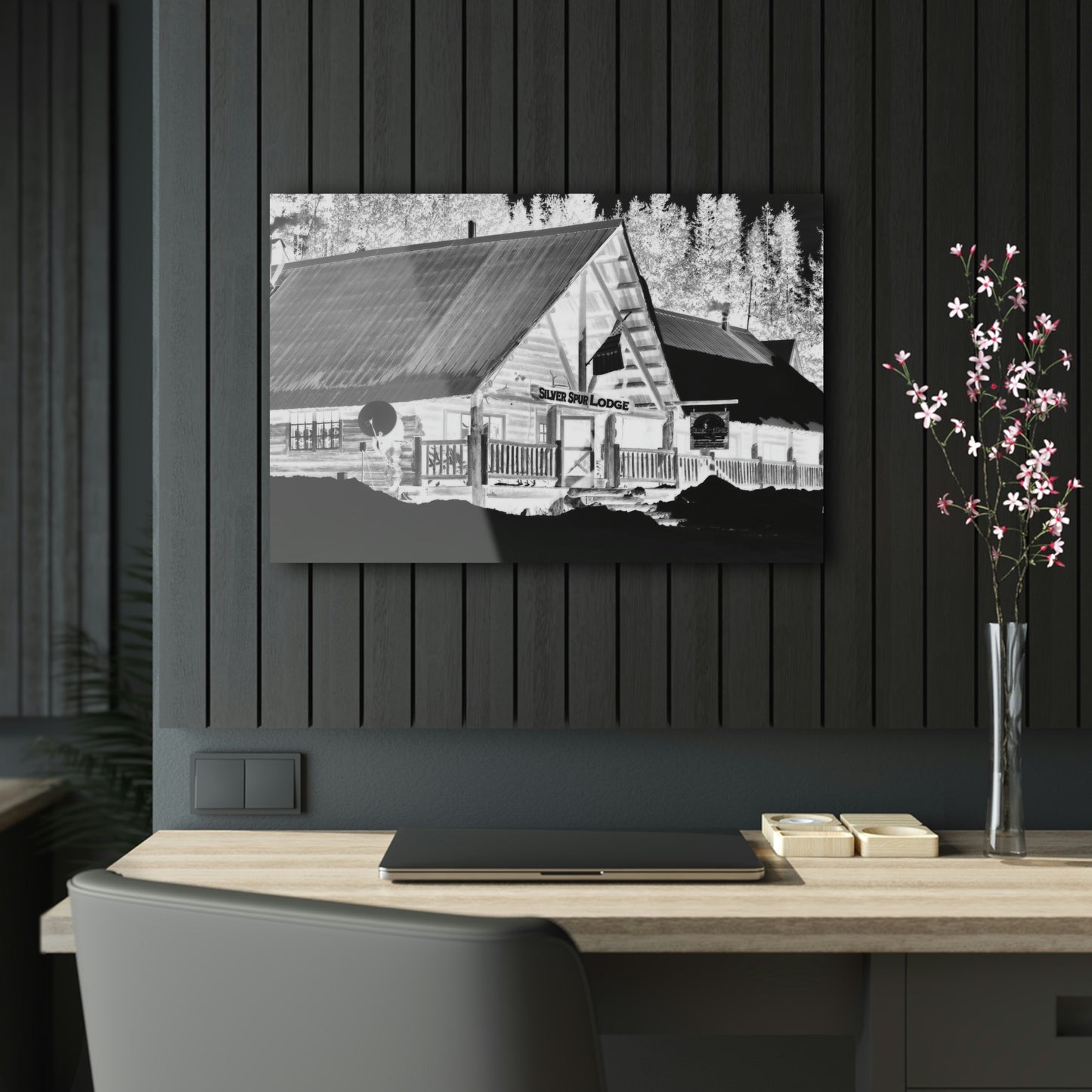 Acrylic Prints ... A Beautiful Lodge & Back-Country Outfitter In A Mountain Town ... 'Dixie, Idaho, November 2022' ... Original Works ...