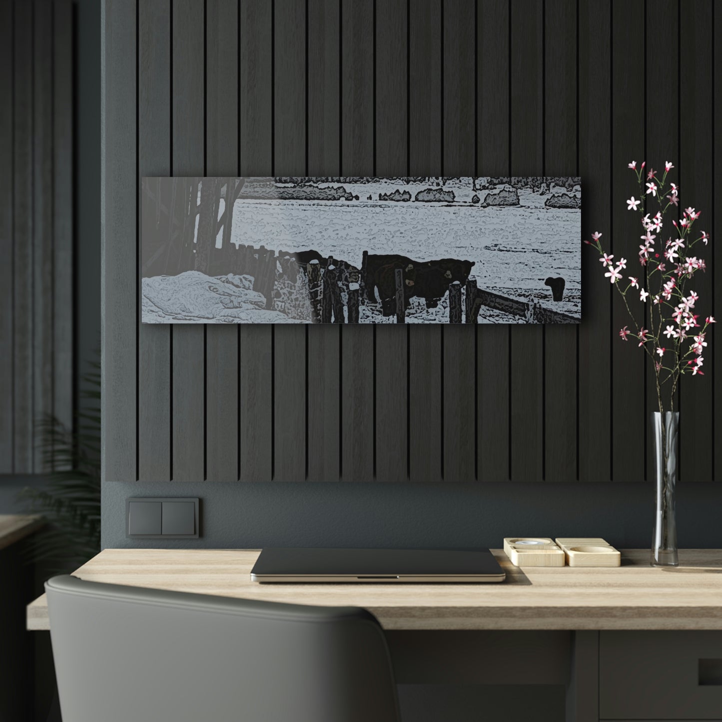 Acrylic Prints ... A Quiet Morning ... "Along The Red River & Nature Preserve Plateau" ... Jan23 ... Original Works ...