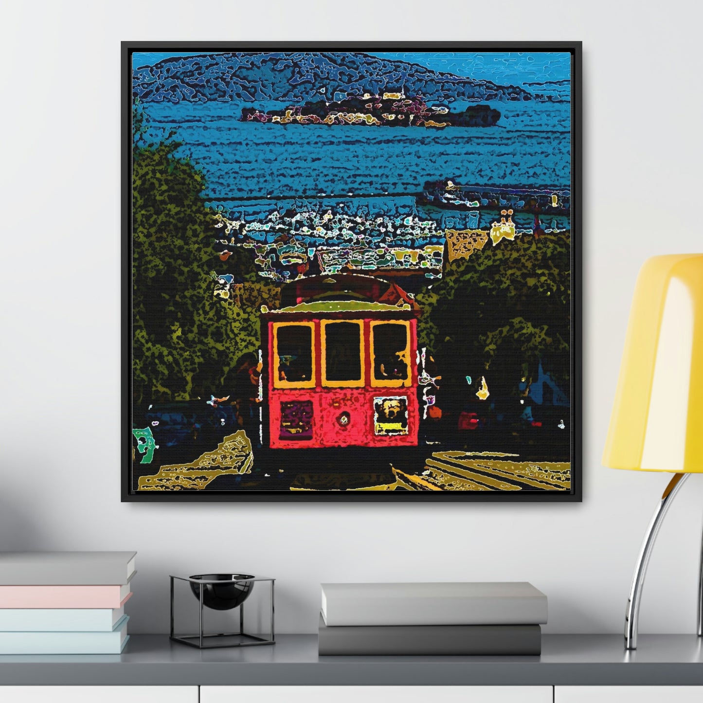 Gallery Canvas Wraps, Square Frame ... San Francisco ... 'A Rice-A-Roni-A-San Francisco Treat' ... "A Cable Car Classic" ... Family Archives: 1973 ... Original Works ...