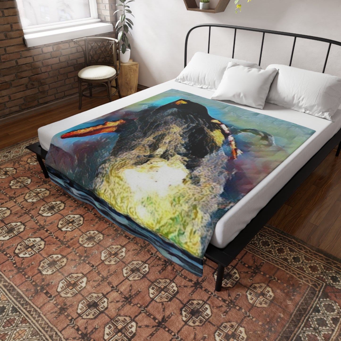 Plush Fleece Blanket ... An Extraordinary Humpback Breach ... 'With Explosive Energy' ... Family Archives (KPH) ... Circa: 21st Century. Maui, HI ... Original Works ...
