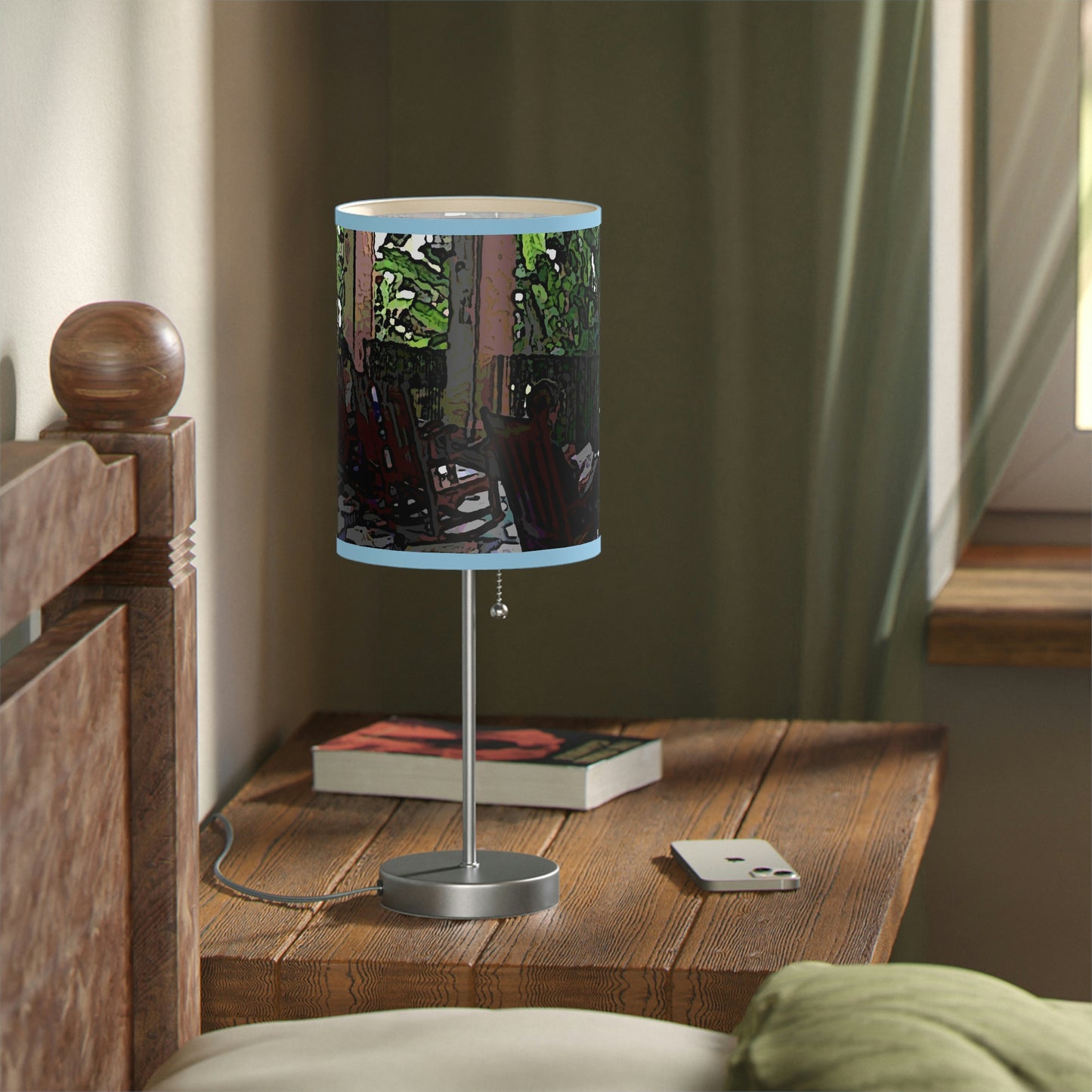 Lamp on a Stand, US|CA plug ...Lanai & Rocking Chairs At: 'The Pink Palace' ... The Royal Hawai'ian ... Honolulu, HI ... '27Oct2014' ... Original Works ...