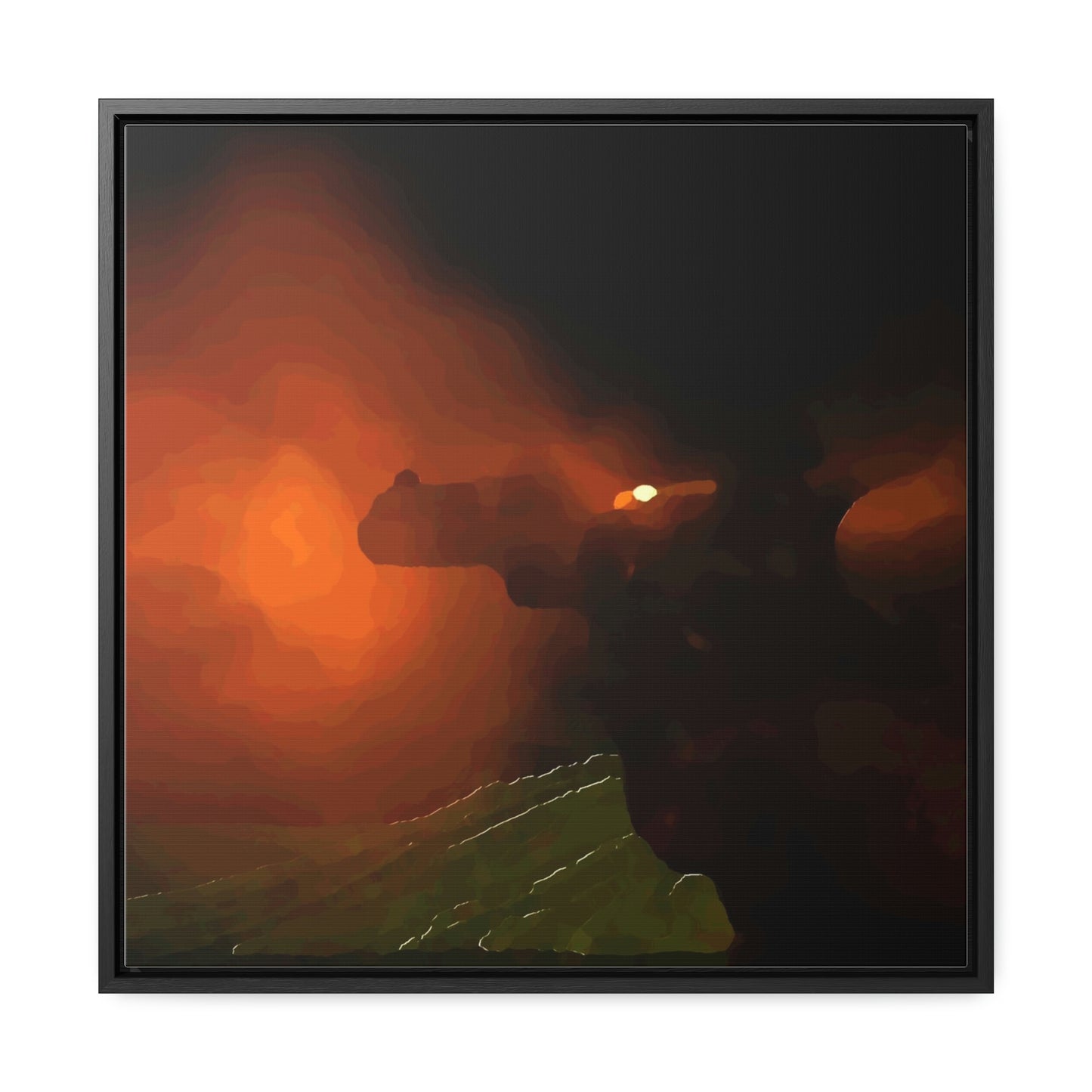 Gallery Canvas Wraps, Square Frame ... Ruger .357 Magnum Early-Morning-Target-Practice ... 'Circa April 2022' ... Original Works ...