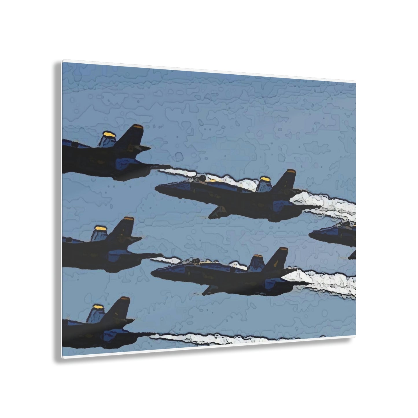 Acrylic Prints ... Seattle Seafair ..."Blue Angels Run Over Lake Washington" ... Circa Mid 1980's ... Dr FJ Holt ... Original Works ...